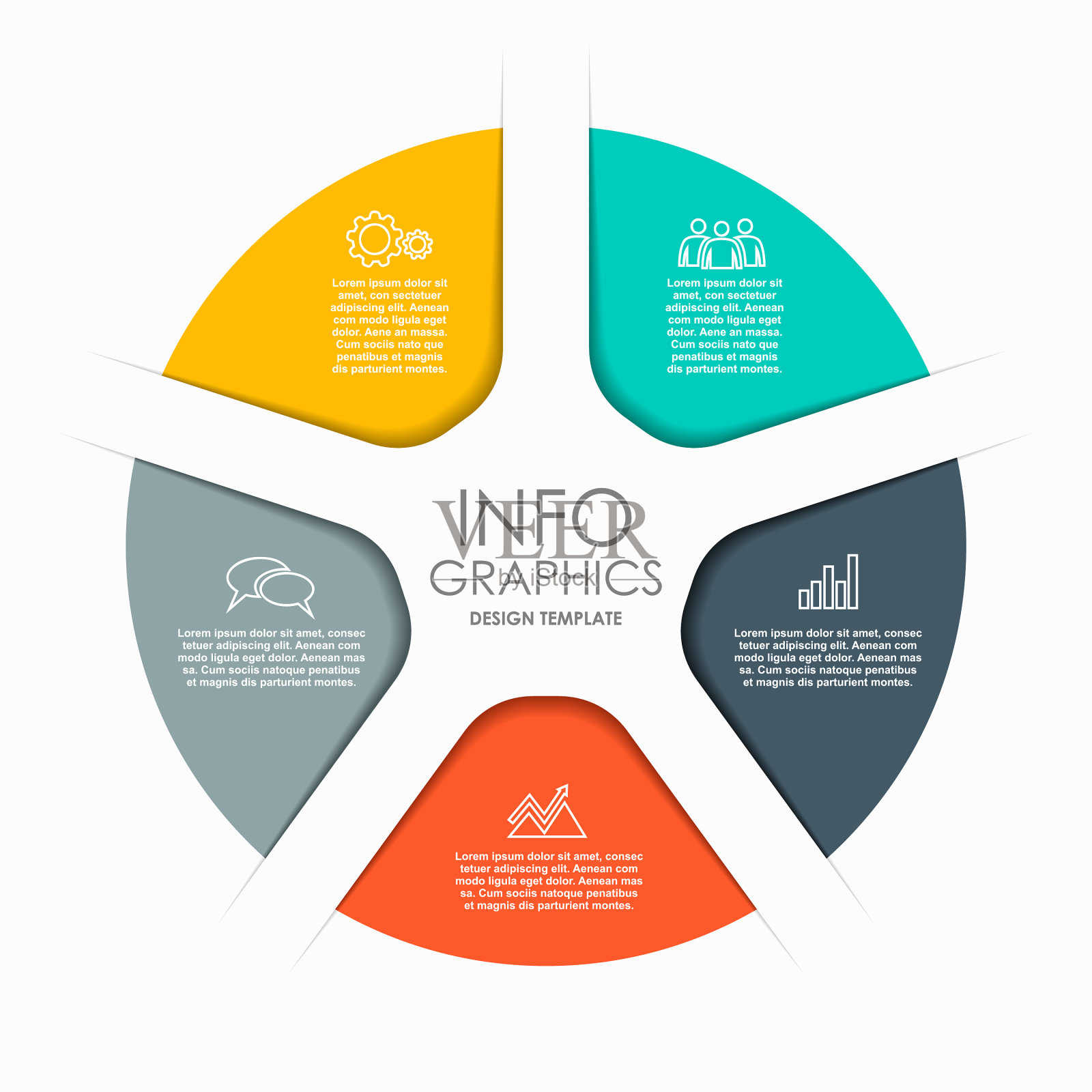 信息图设计模板与地方为您的插画图片素材