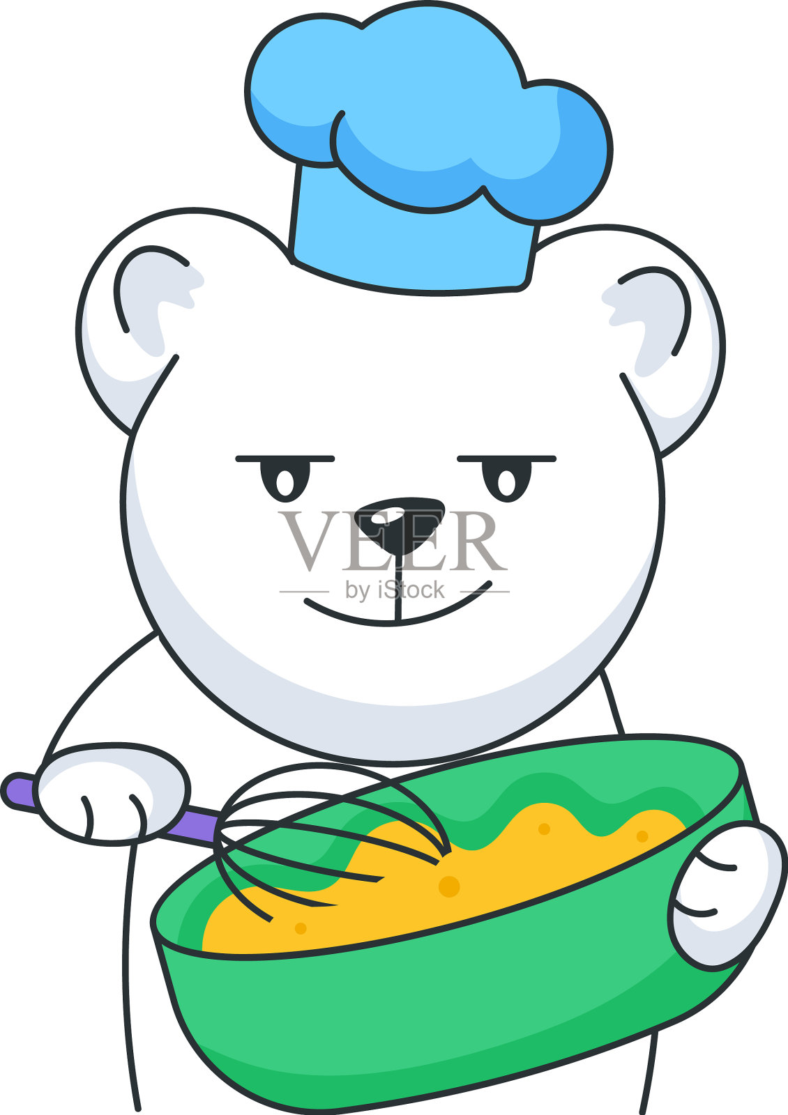 搅拌碗插画图片素材