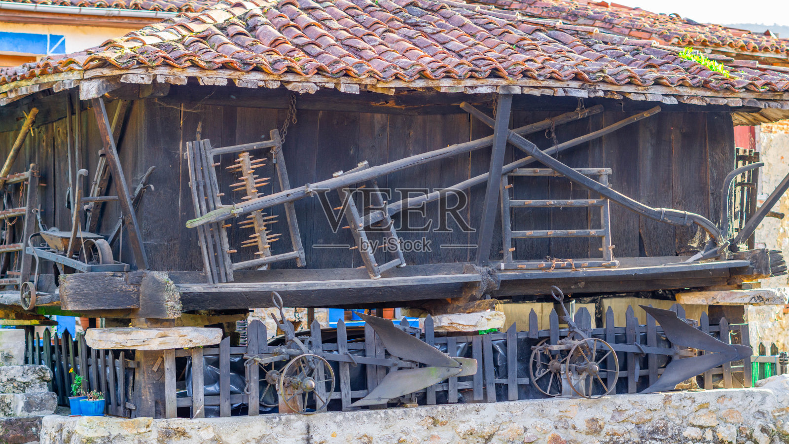 令人惊叹的阿斯图里亚斯建筑:迷人的建筑结构照片摄影图片