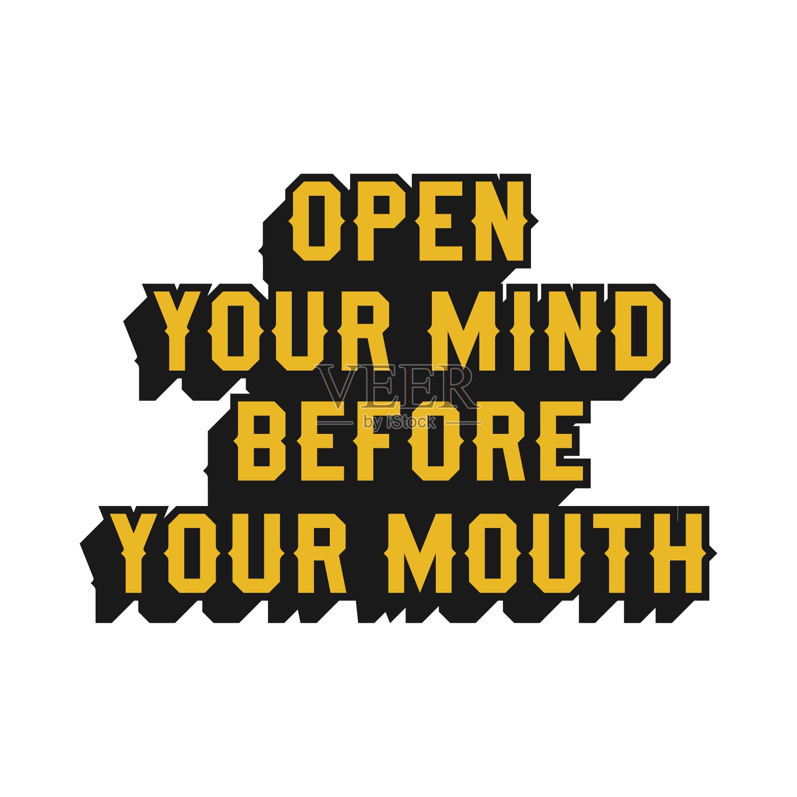 开口之前先敞开心扉插画图片素材