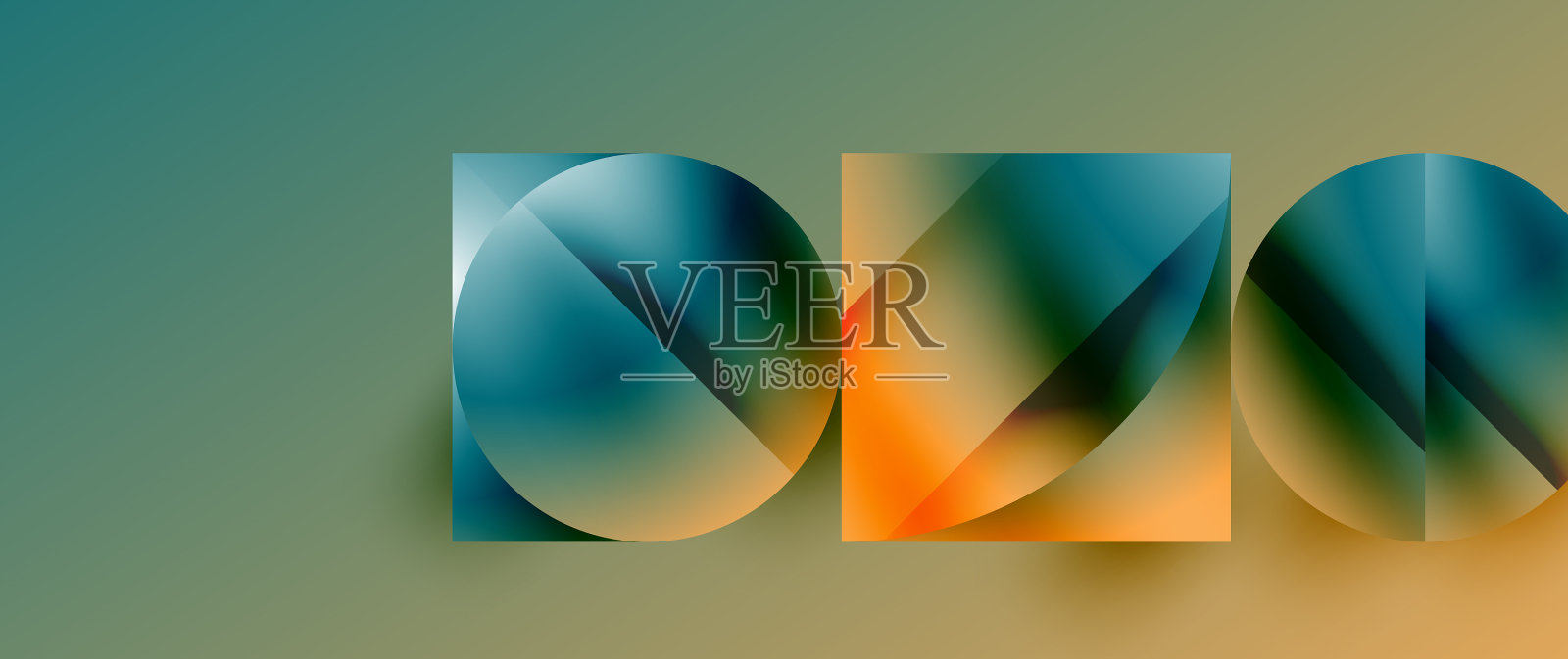 极简几何背景展示插画图片素材