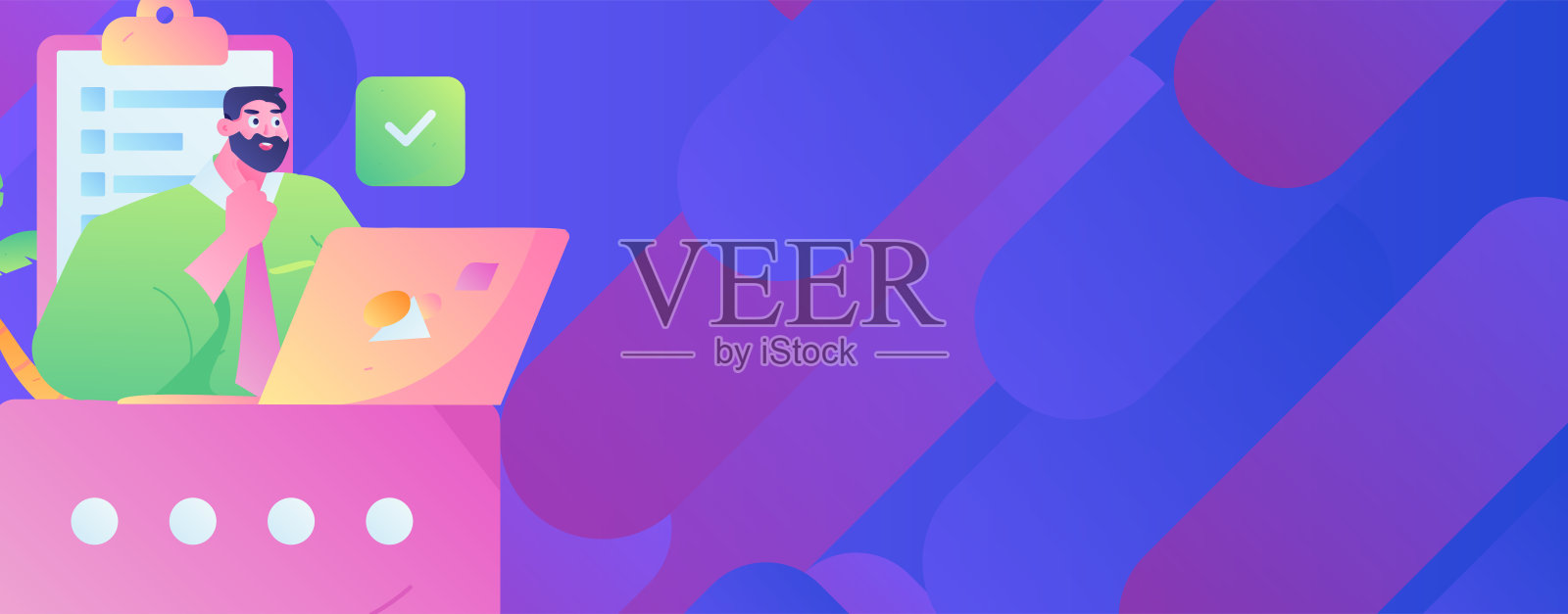 商务人士平面矢量概念操作手绘插图插画图片素材