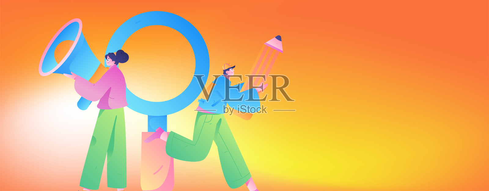 人面试工作平面矢量概念操作手绘插图插画图片素材