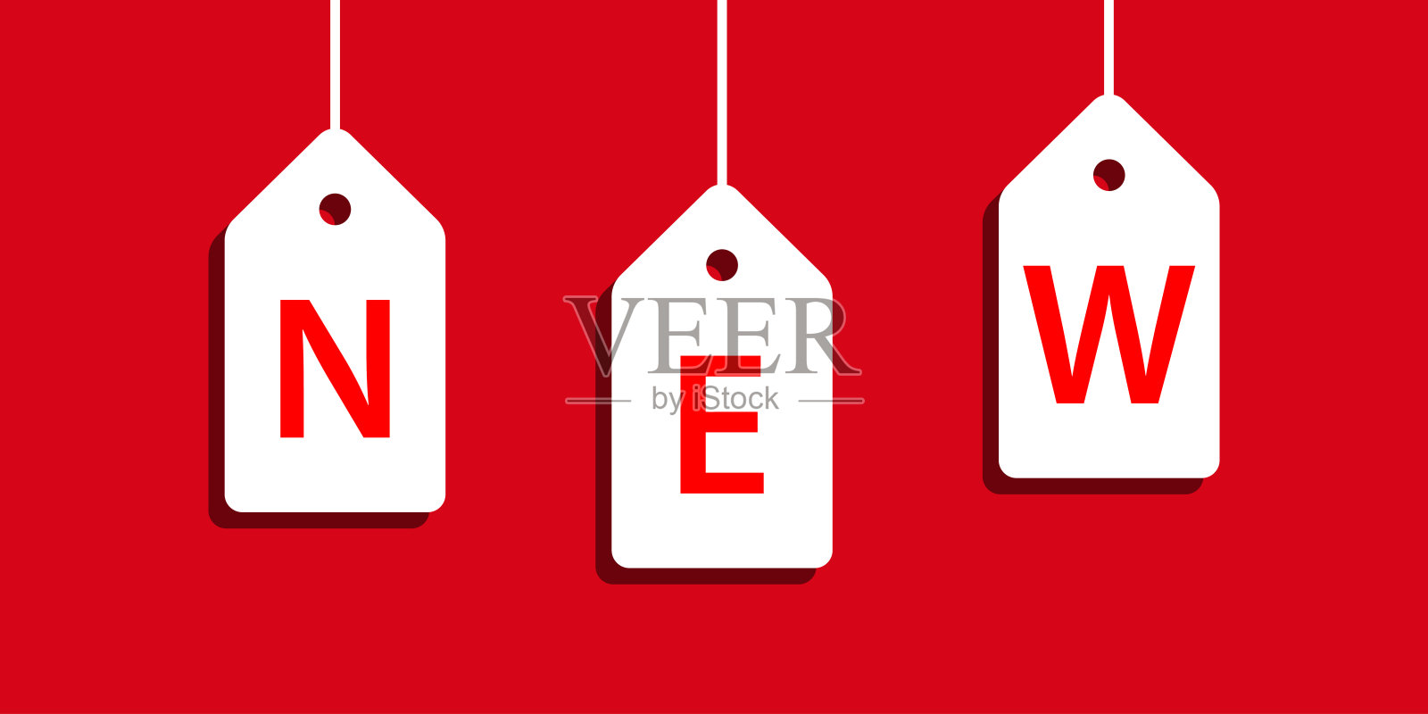 新的旗帜。红色优惠券背景符号。新奇的模板。最佳报价海报。推广设计。的最新产品。市场推广。买特价商品。矢量信号。插画图片素材