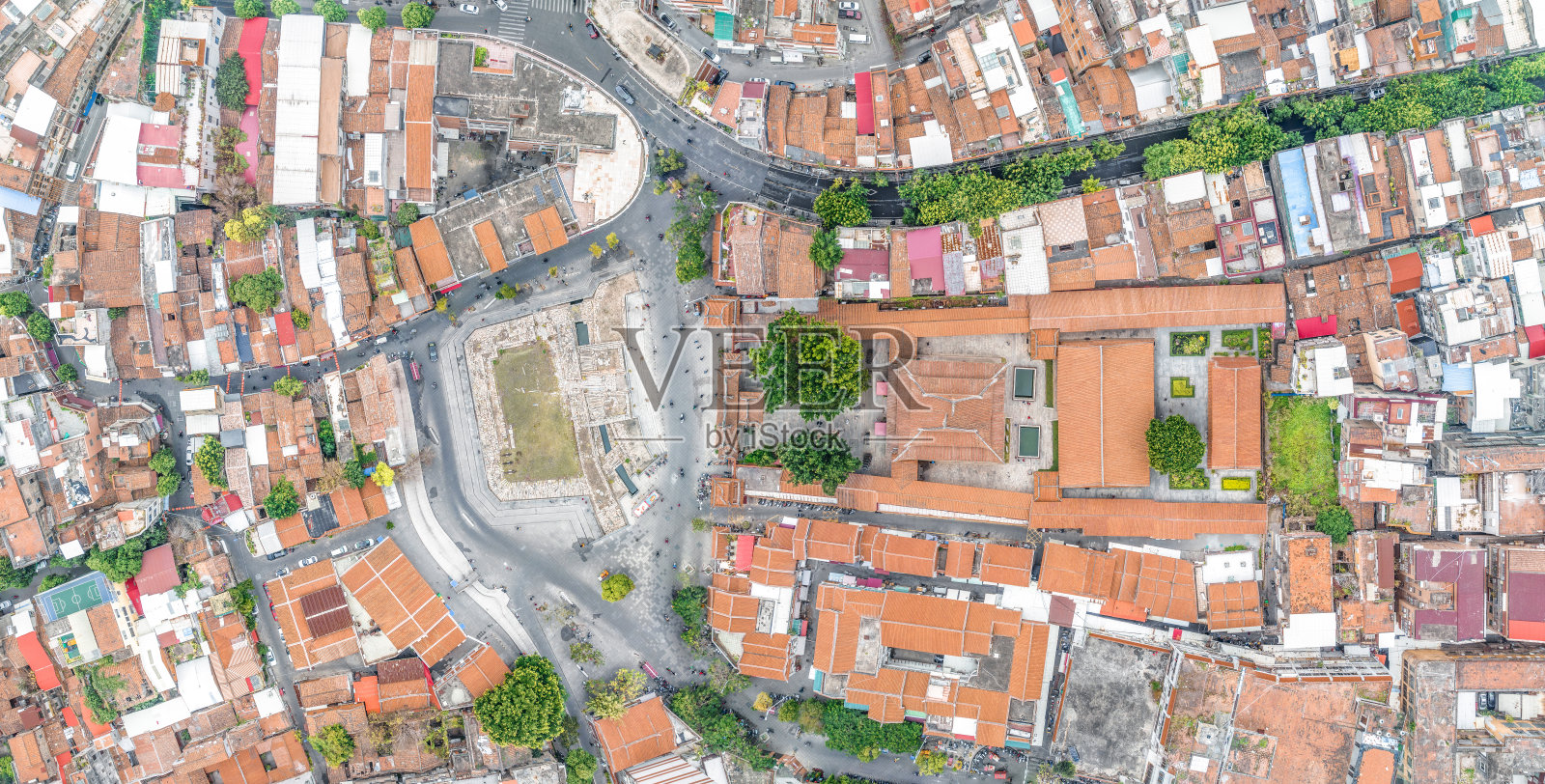 航拍，中国，福建省，泉州市，德继门遗址，天后寺照片摄影图片