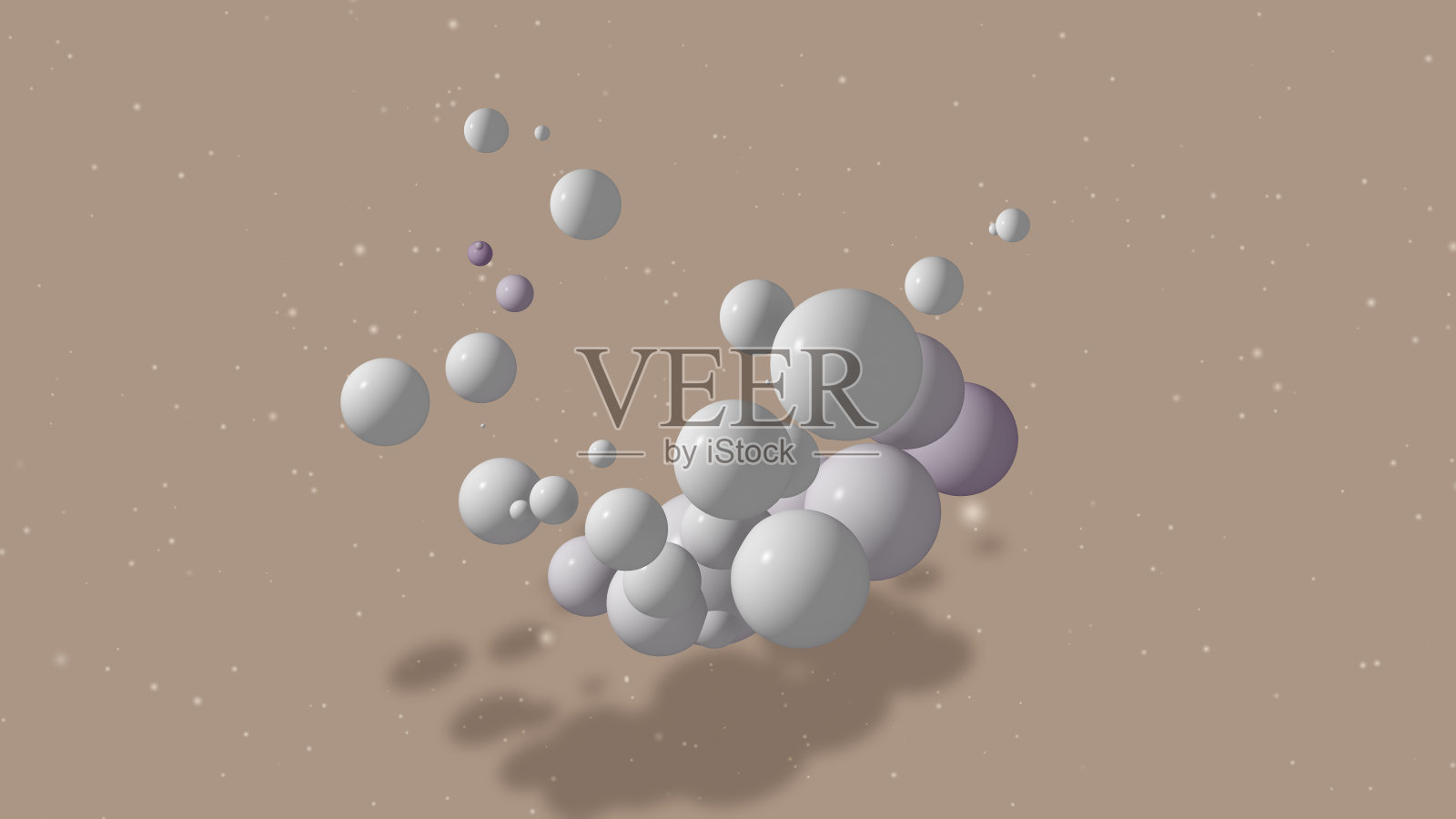 抽象的分子。原子。图形插图为您的设计照片摄影图片