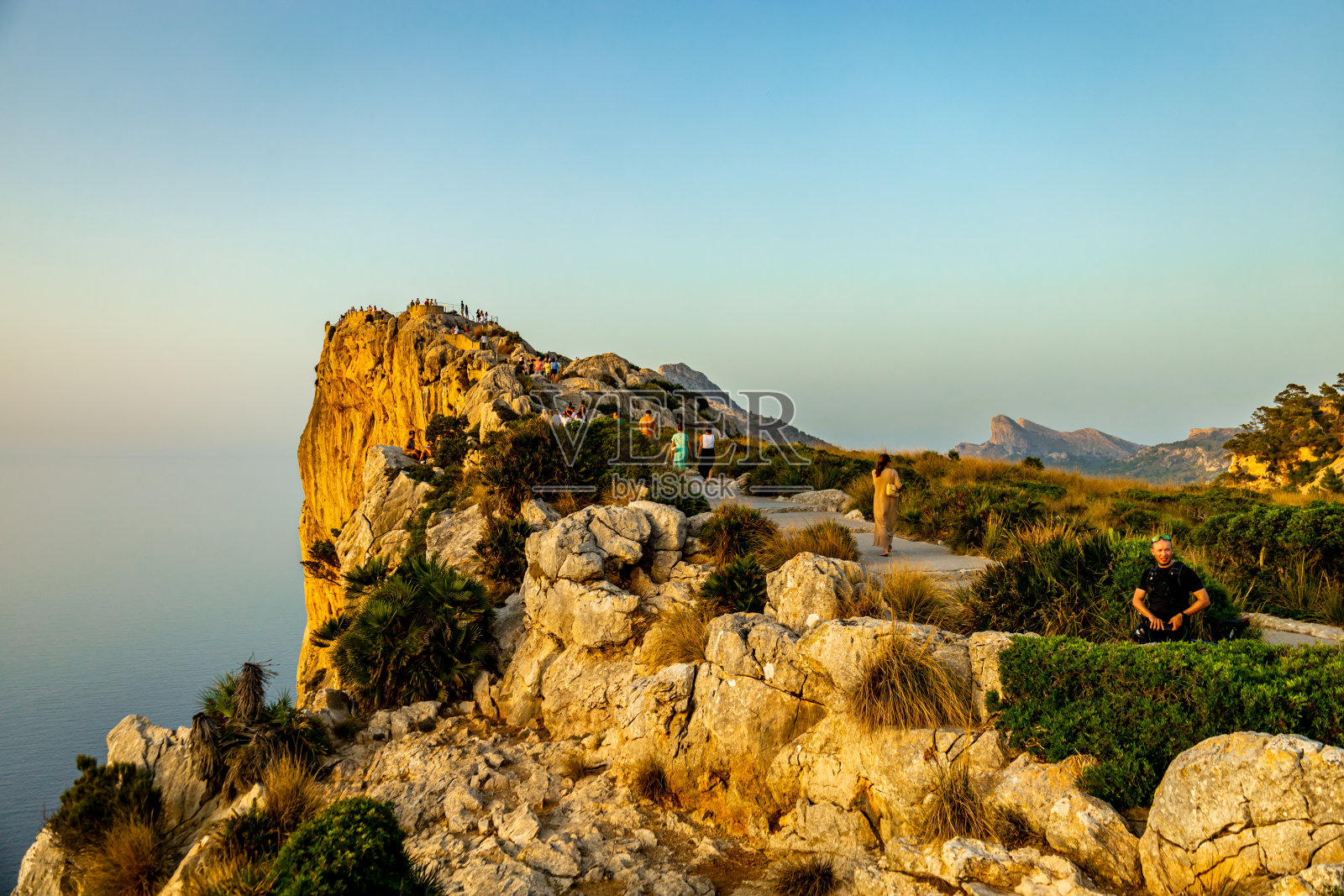 在前往美丽的巴利阿里群岛马略卡岛的途中照片摄影图片