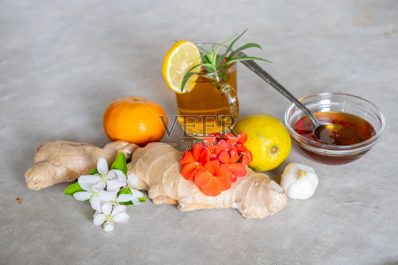 玫瑰柑橘天然蜂蜜照片摄影图片