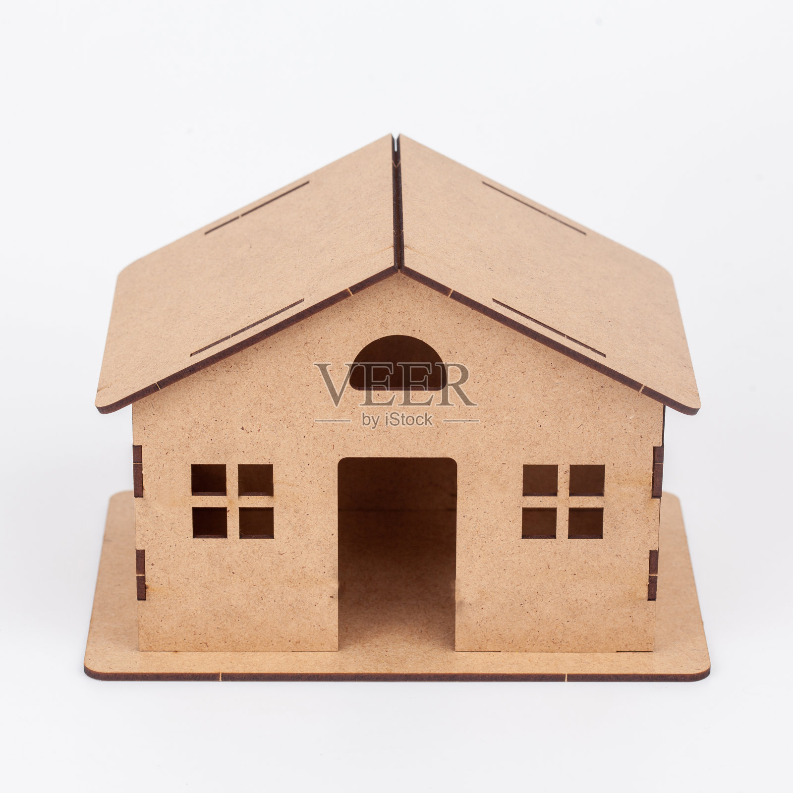 白色背景的样板房照片摄影图片