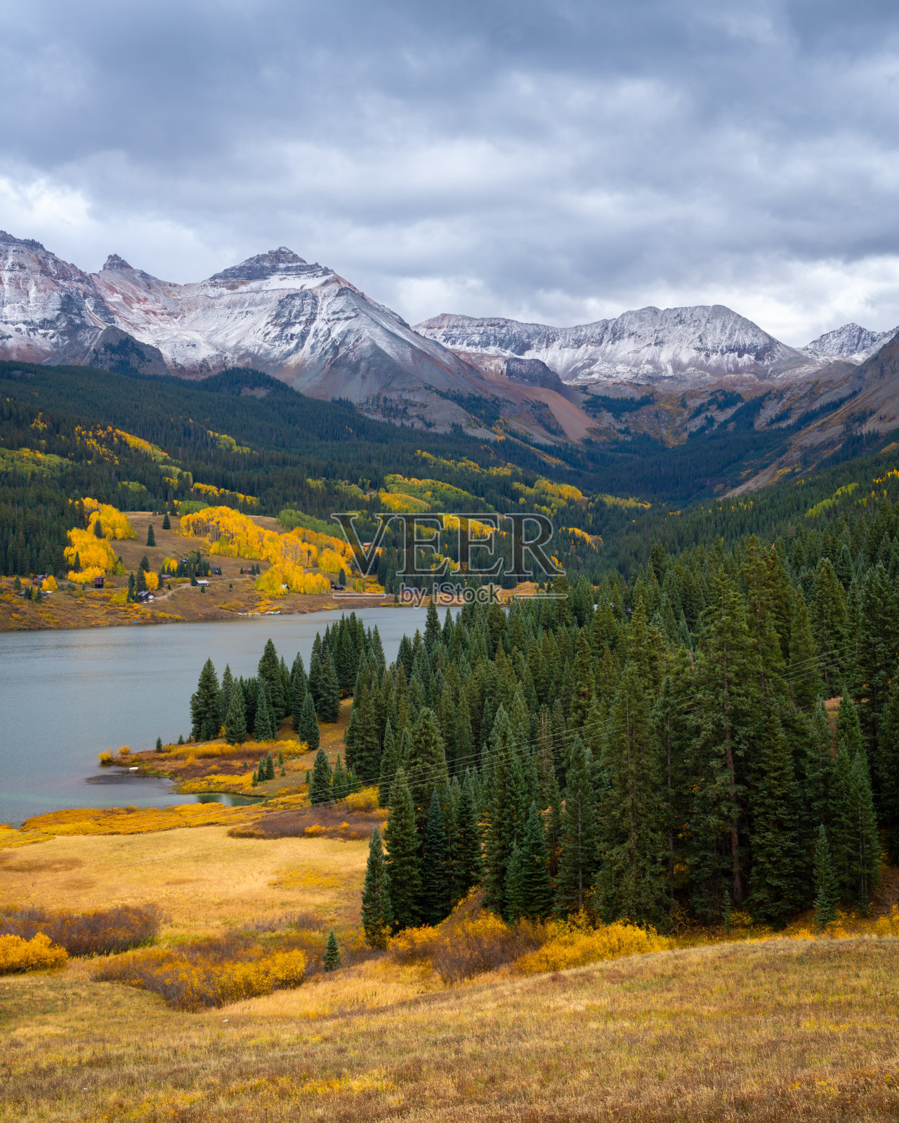 美国科罗拉多州南部的雪景照片摄影图片