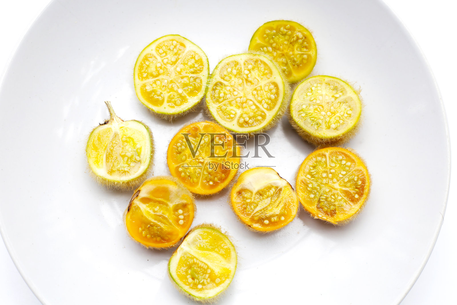 有毛的茄子照片摄影图片