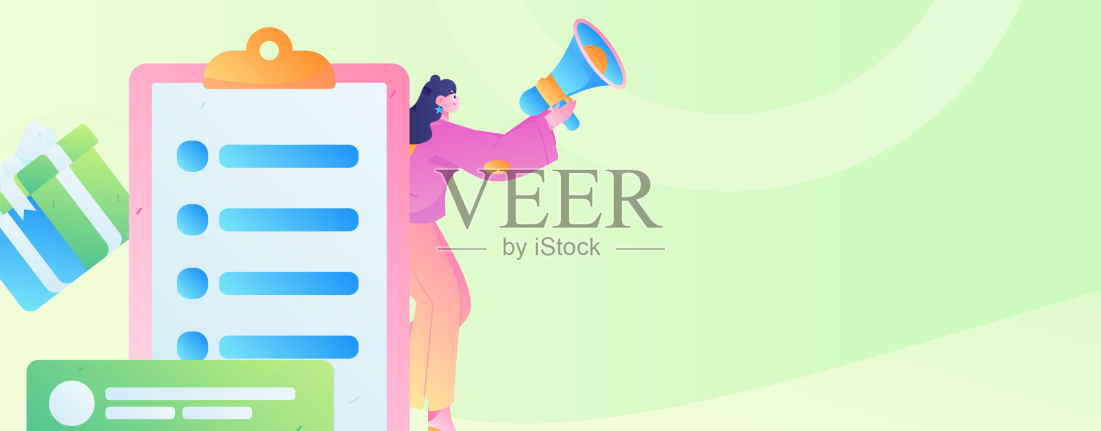 邀请朋友进行问卷平面矢量概念操作手绘插画插画图片素材