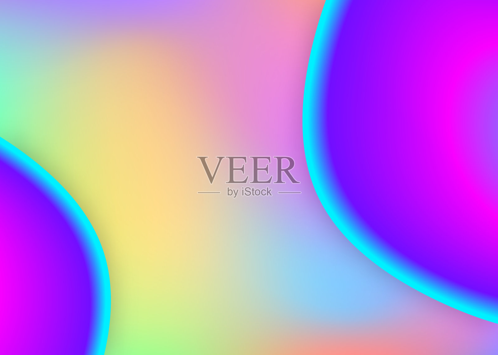 具有液体形状和元素的流体动态背景。插画图片素材