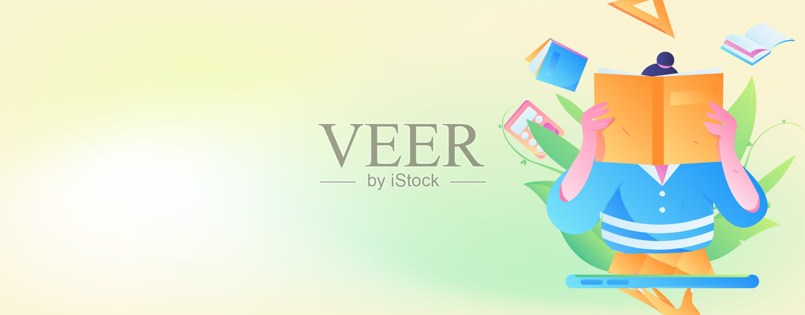 教育学习人平面矢量概念手绘插画插画图片素材