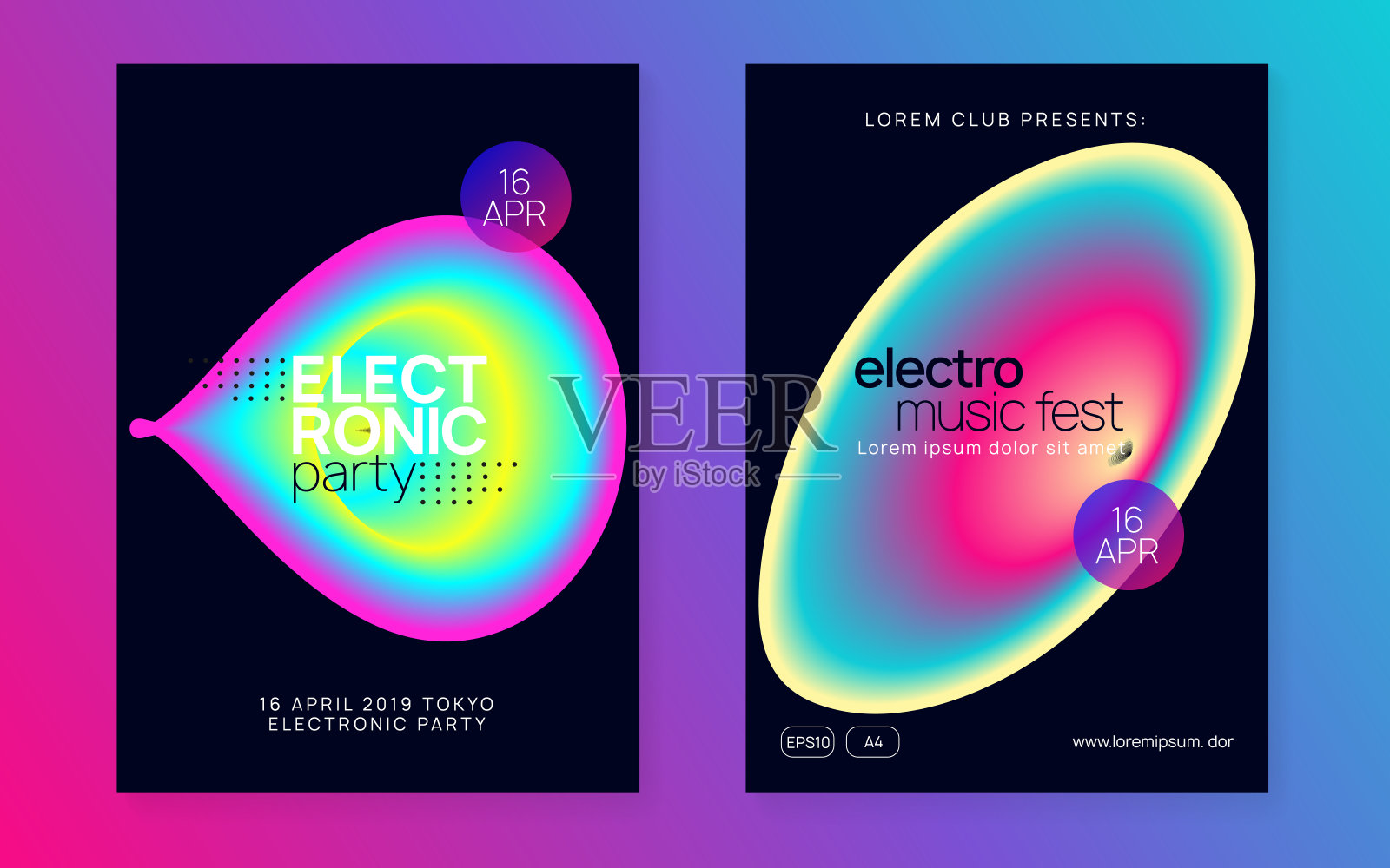 房子的事件。声音和展览布局。线性迪斯科音乐节。有趣的插画图片素材