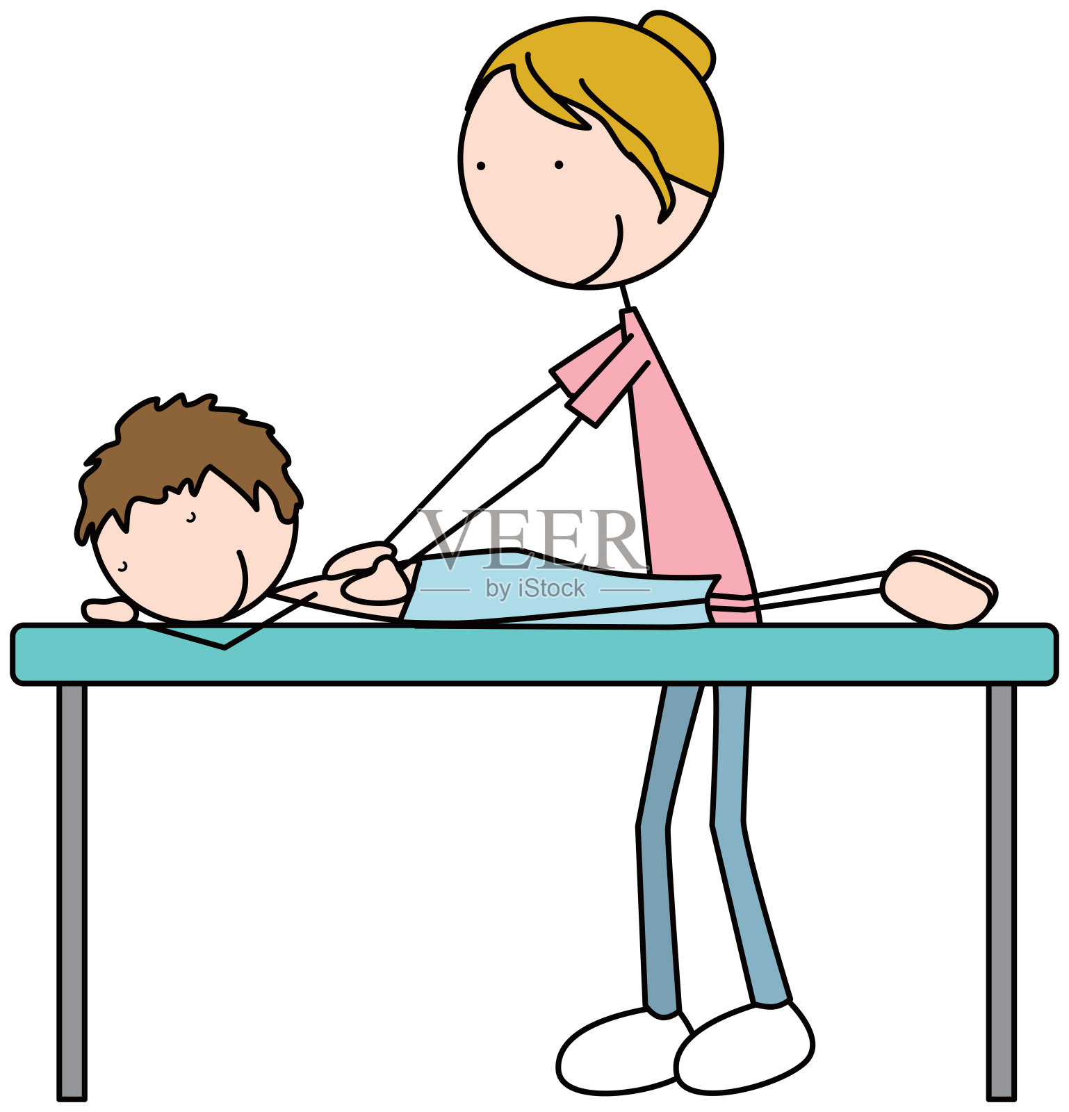 快乐的孩子插画图片素材