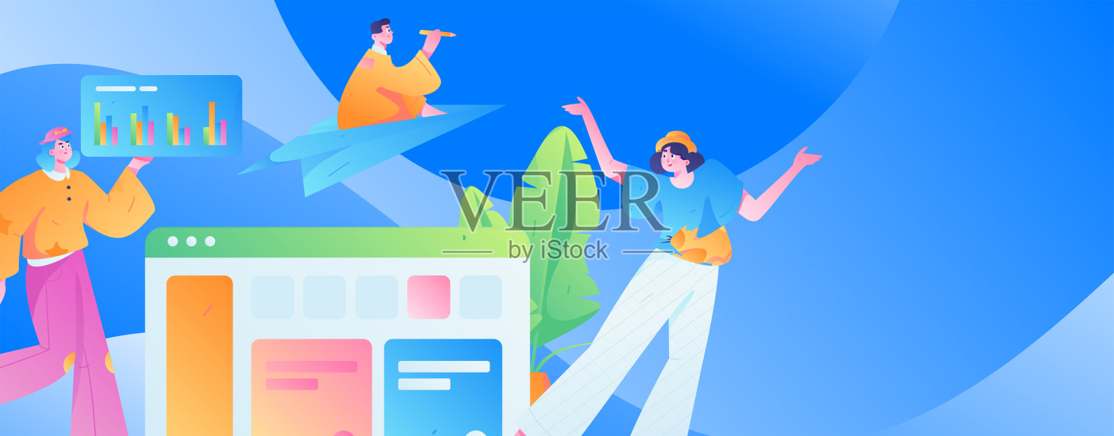 与顾问沟通平面矢量字符概念操作手绘插画插画图片素材