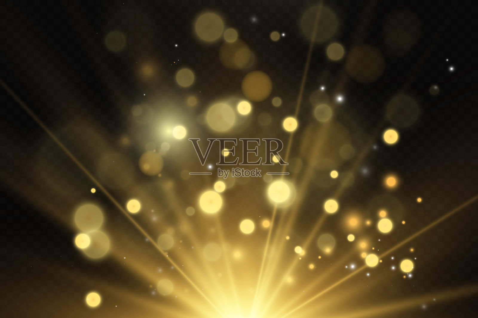 灿烂的尘埃矢量闪耀。闪闪发光的装饰品作为背景。矢量插图。插画图片素材