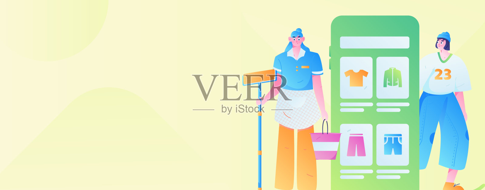 节日购物电子商务网上购物的人平面矢量概念操作手绘插图插画图片素材