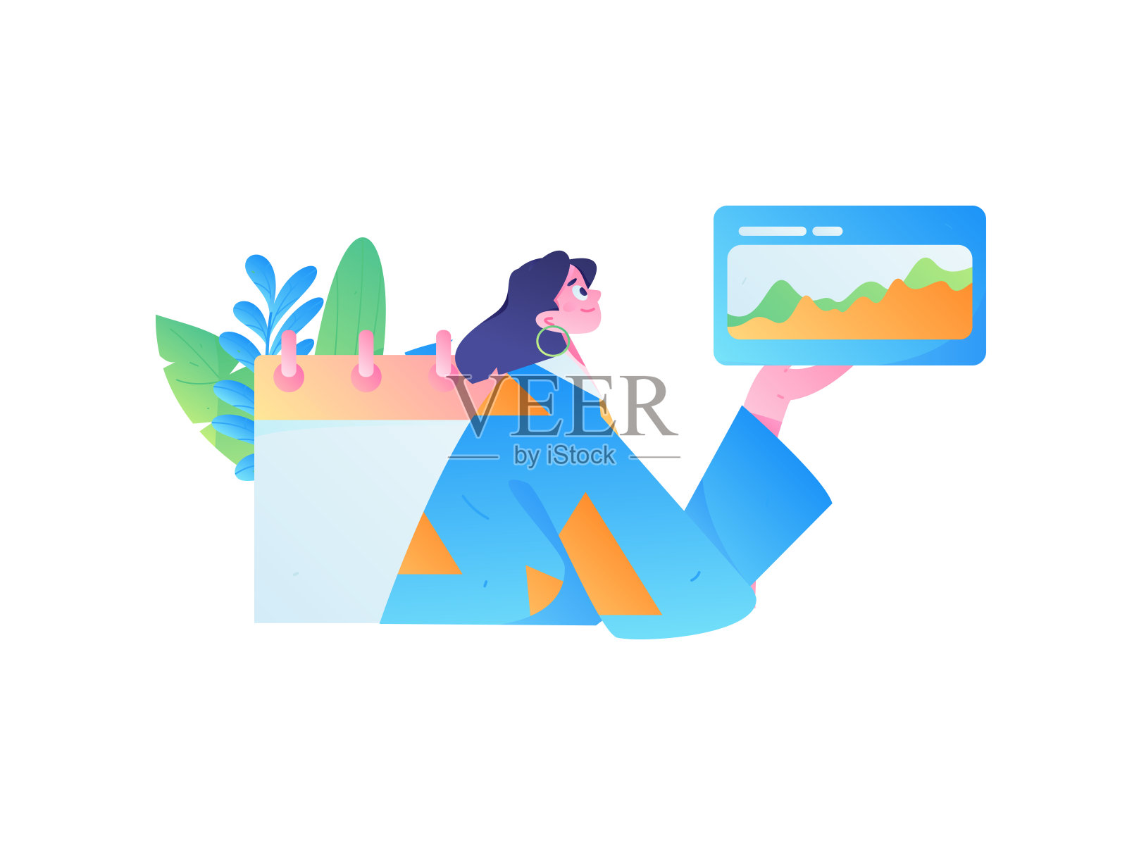 商务人士平面矢量概念操作手绘插图插画图片素材