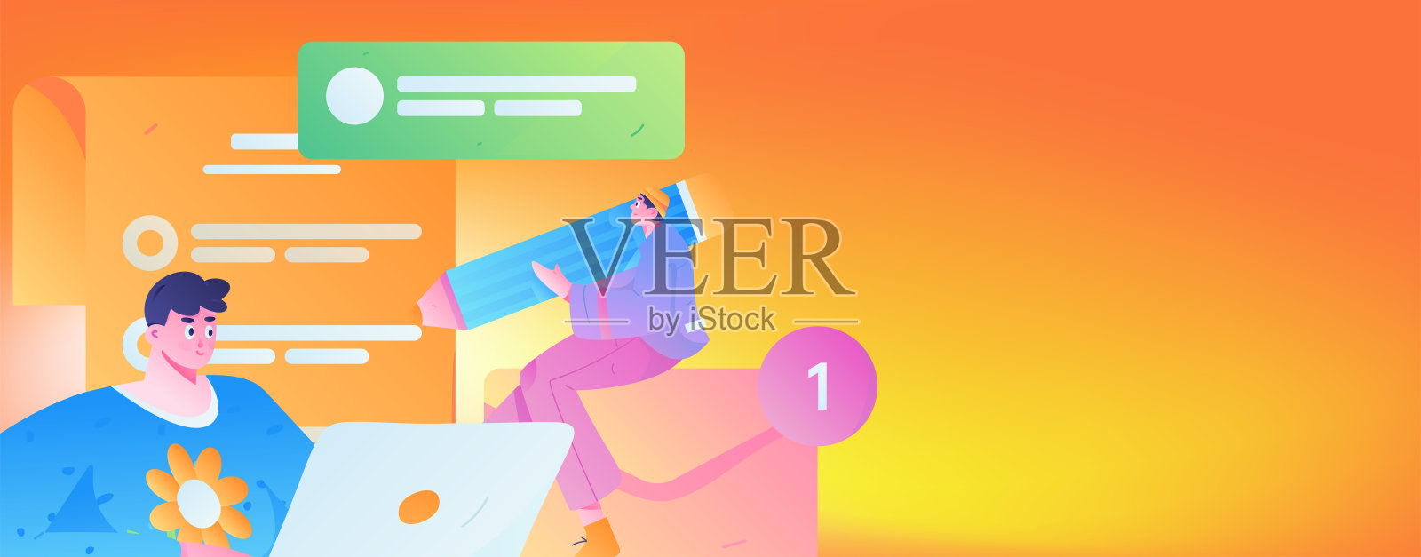 与顾问沟通平面矢量字符概念操作手绘插画插画图片素材