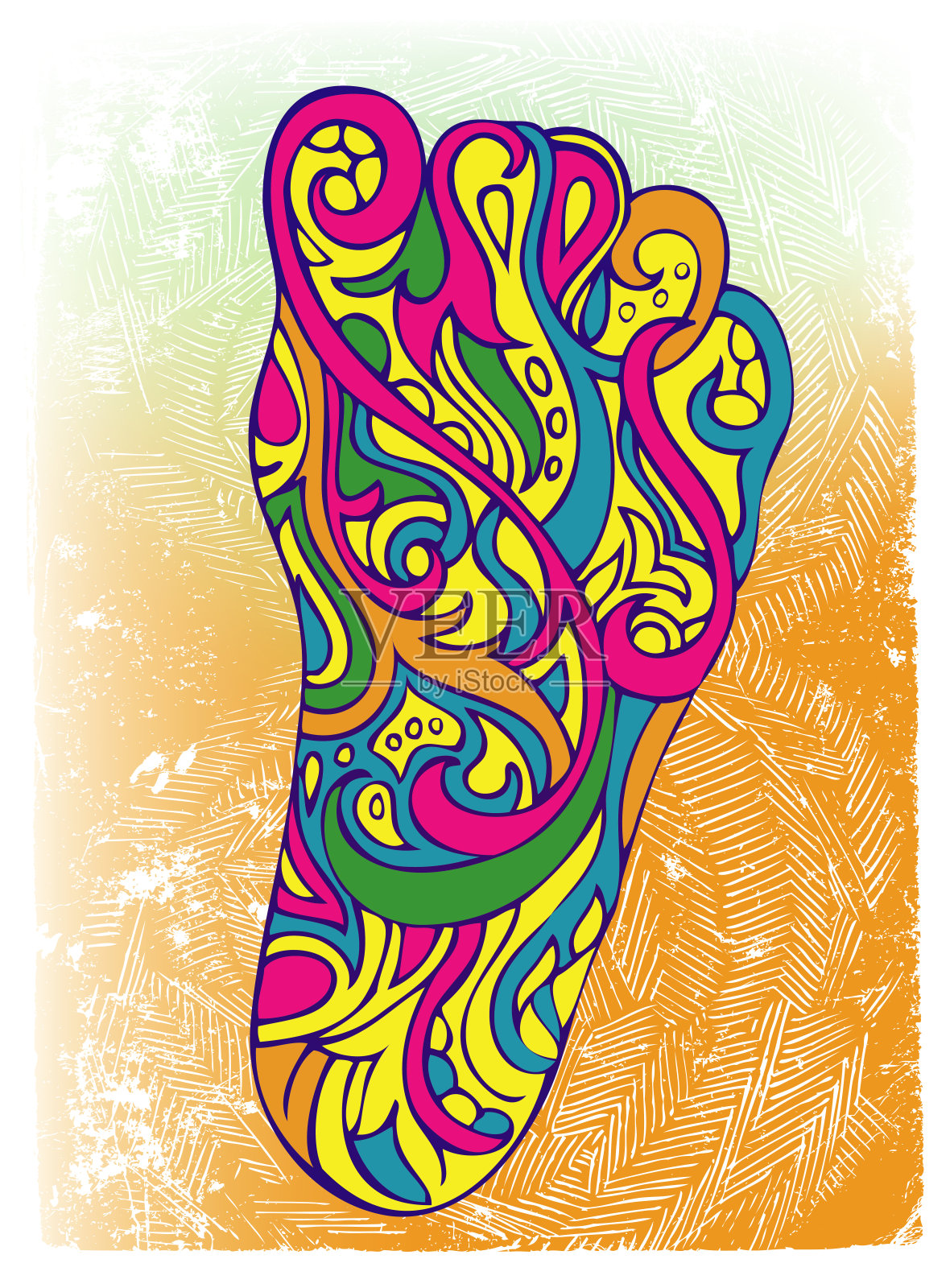 一小步插画图片素材