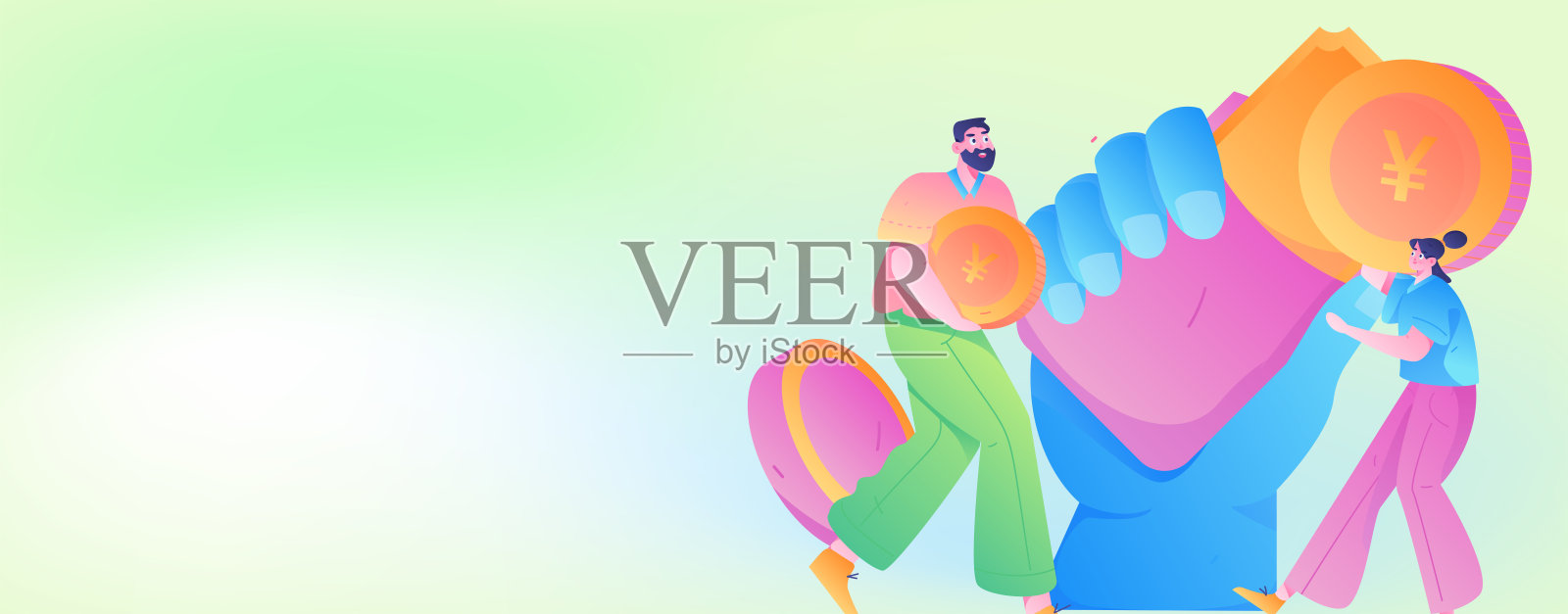 节日购物电子商务网上购物的人平面矢量概念操作手绘插图插画图片素材