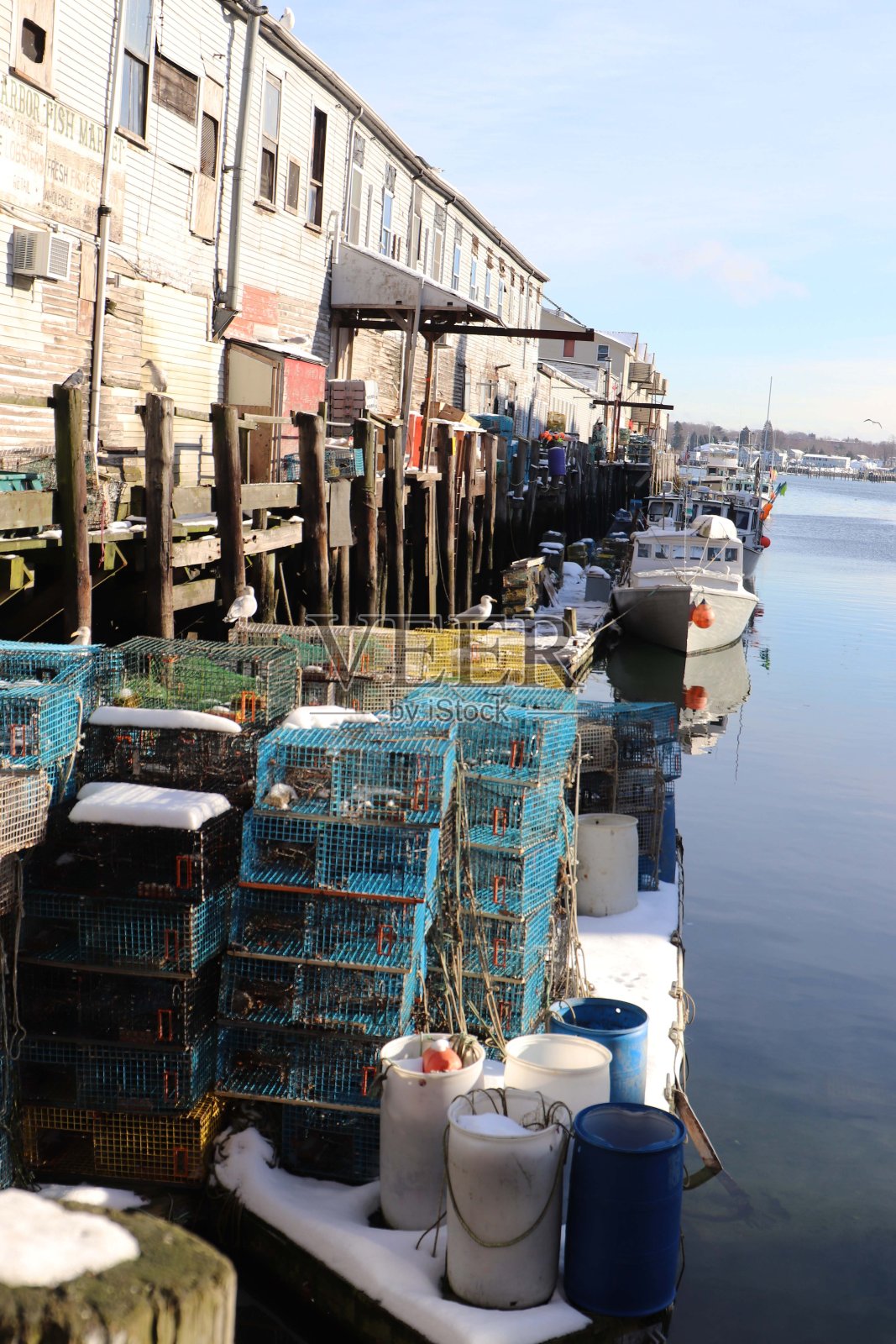 龙虾陷阱照片摄影图片