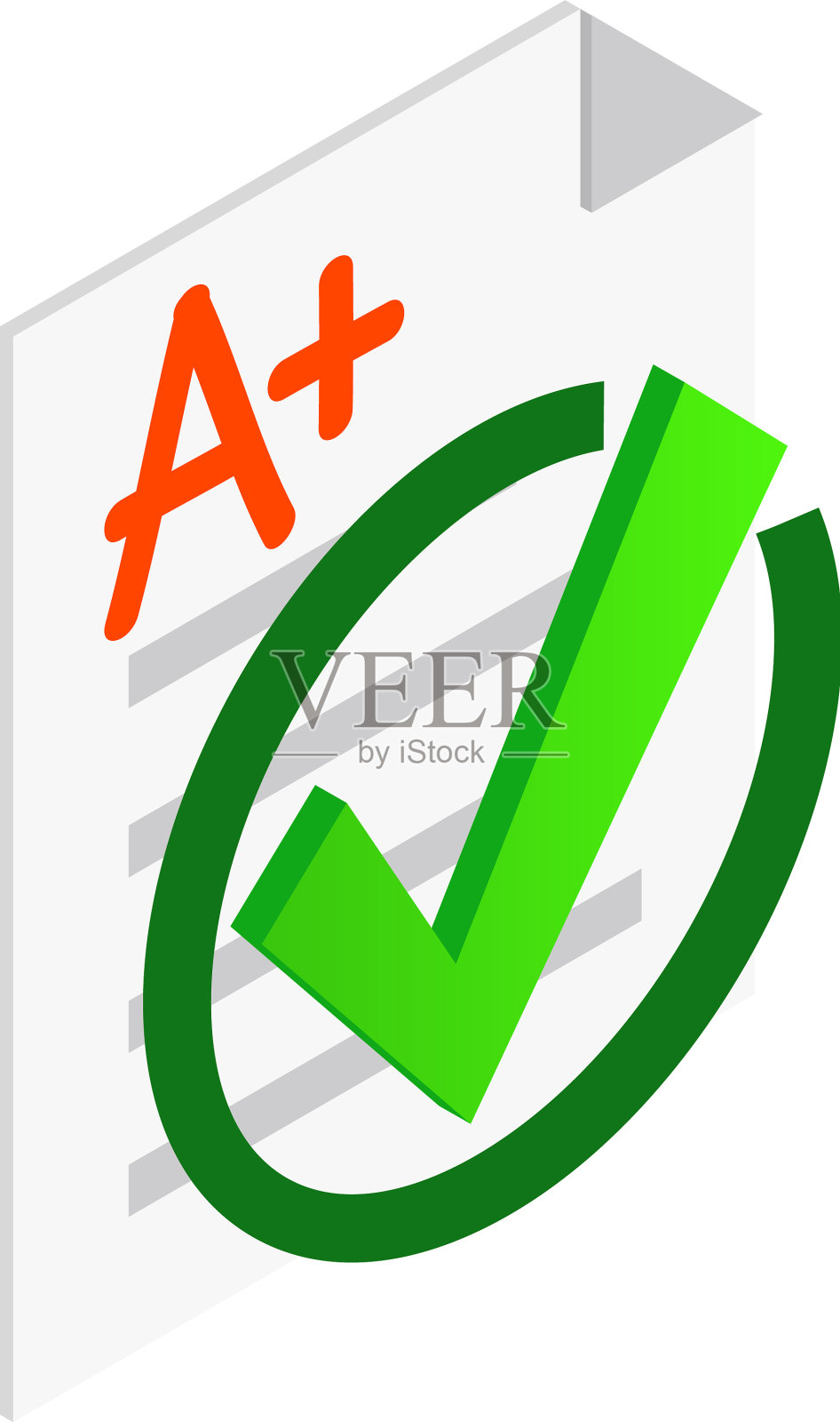 生态概念图标等距白纸插画图片素材