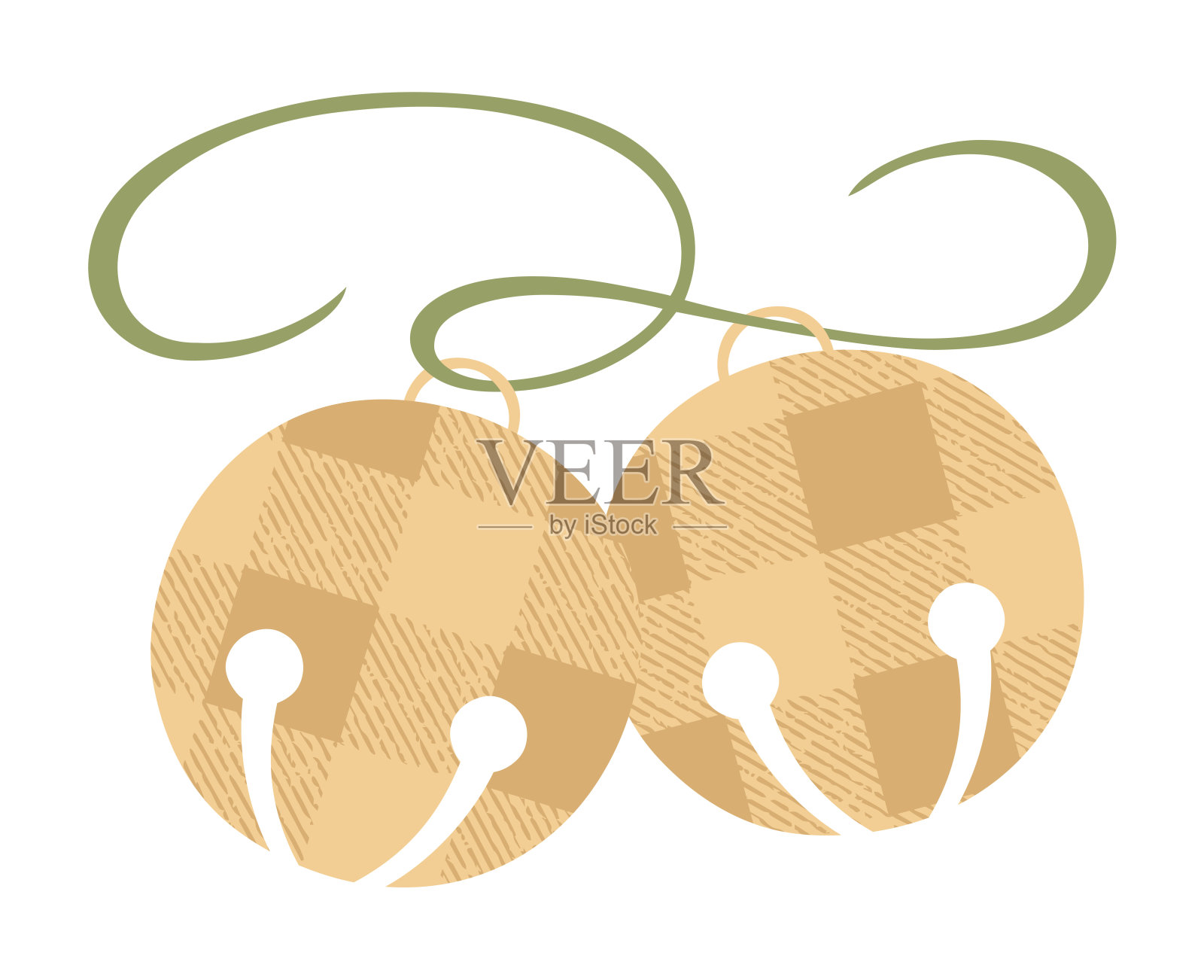 格纹叮叮当插画图片素材