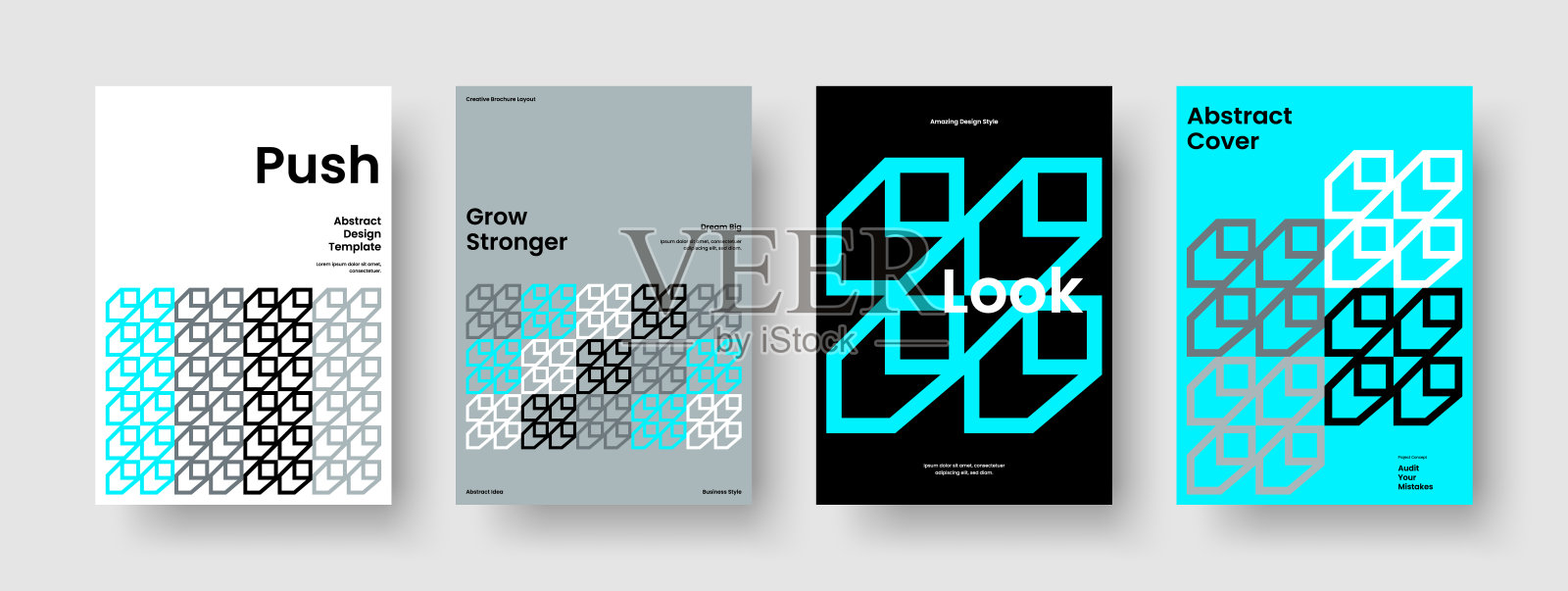 隔离传单设计。现代宣传册布局。几何横幅模板。业务演示。海报。背景。书的封面。报告。日报》。目录。时事通讯。投资组合。小册子插画图片素材