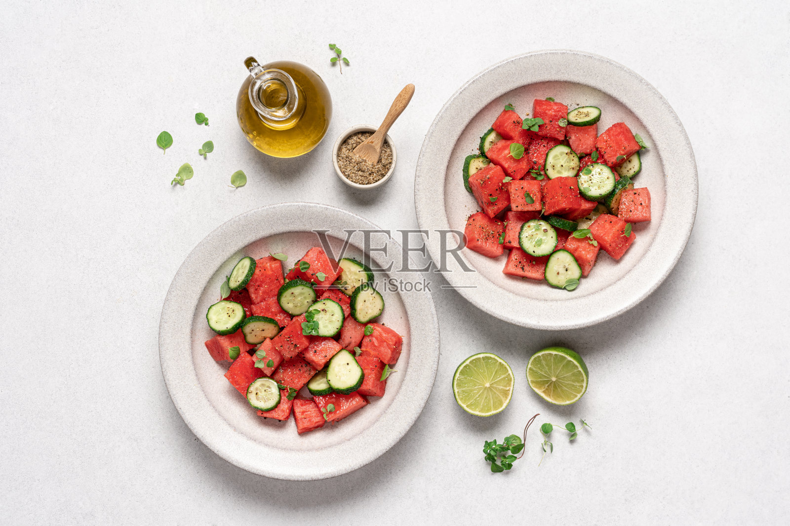 夏季健康沙拉照片摄影图片