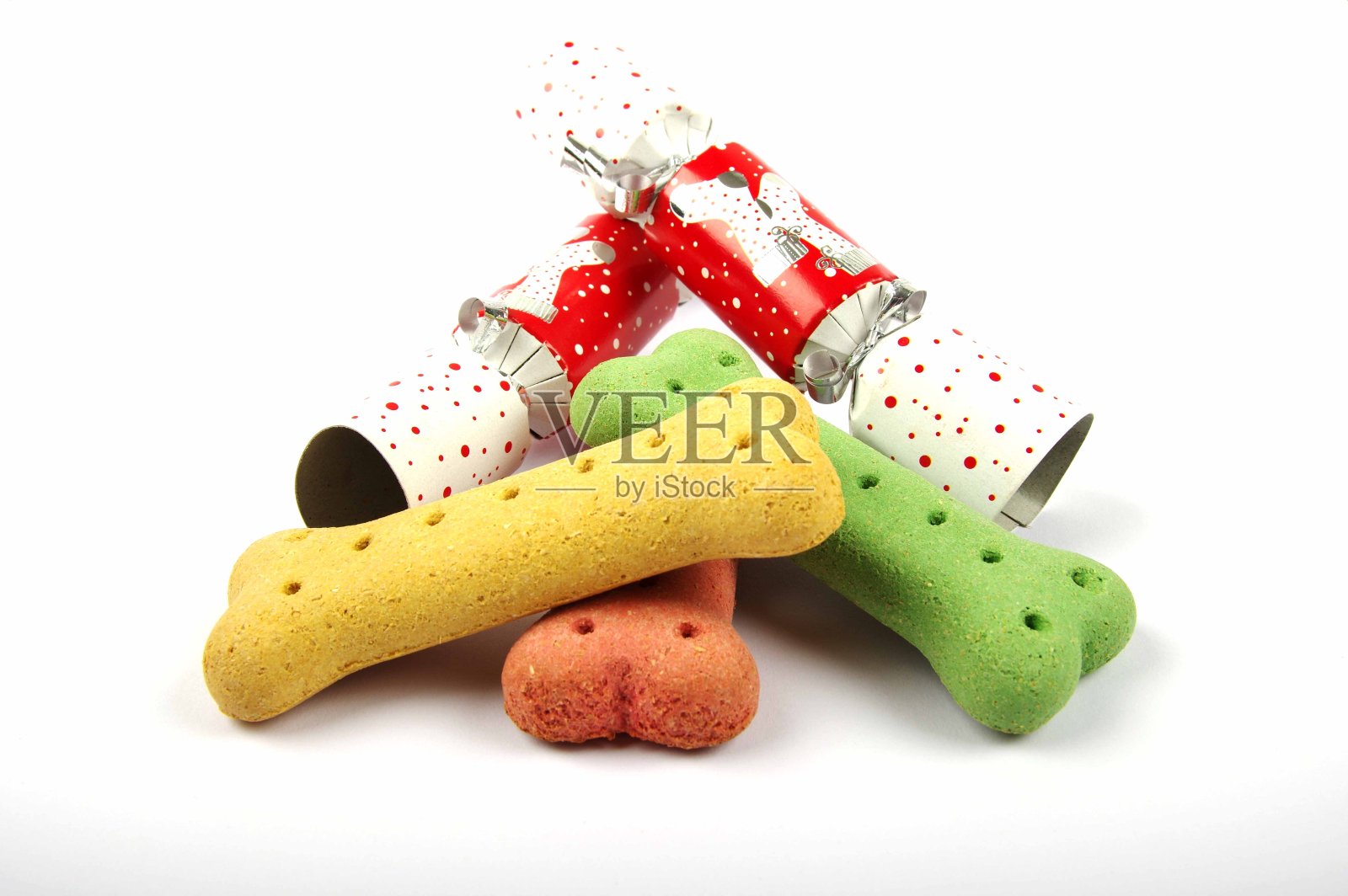 圣诞狗狗礼物照片摄影图片