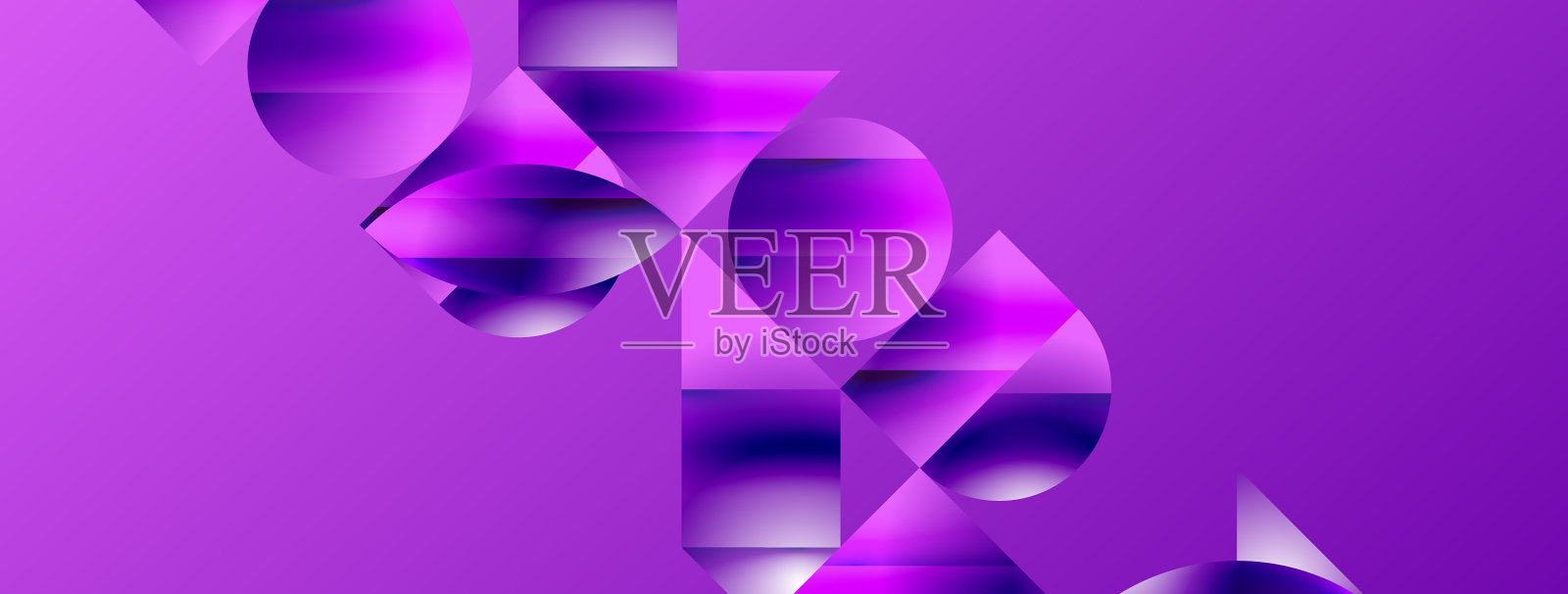 极简主义满足梯度诱惑几何形状插画图片素材