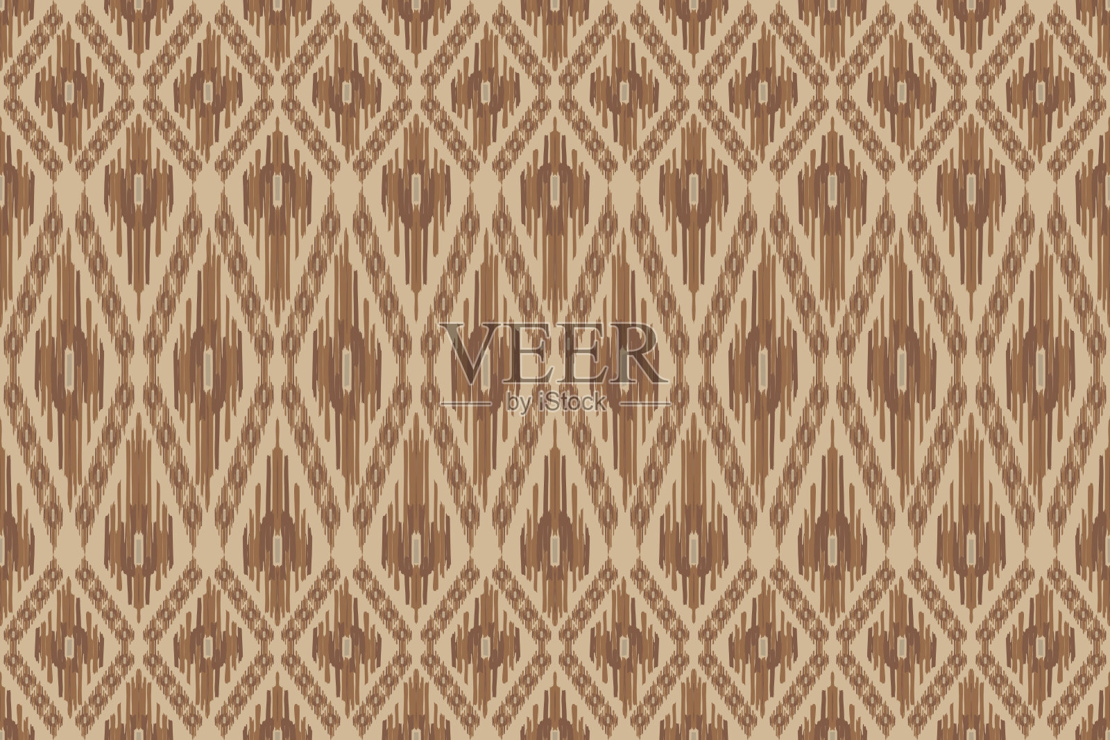 伊卡特佩斯利绣在印尼、印度和亚洲国家的织物上。几何民族东方无缝图案。阿兹特克风格。插图。用于纹理、织物、服装、包装、地毯的设计。插画图片素材