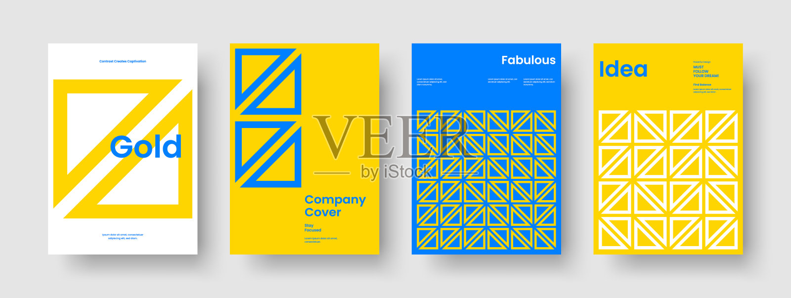 几何传单模板。现代商务演示设计。孤立的书封面布局。手册。海报。横幅。背景。报告。广告。传单。目录。投资组合。传单。笔记本插画图片素材