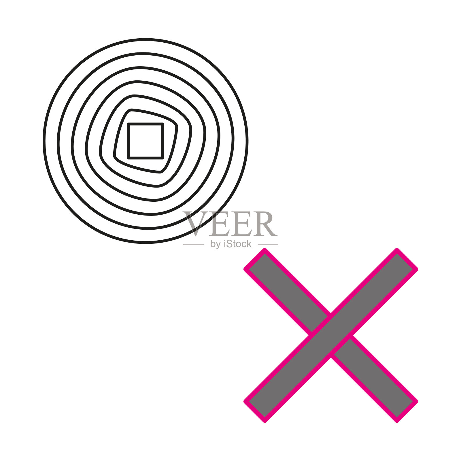 收集Y2K元素。复古的未来主义图形装饰品。矢量插图。每股收益10。插画图片素材