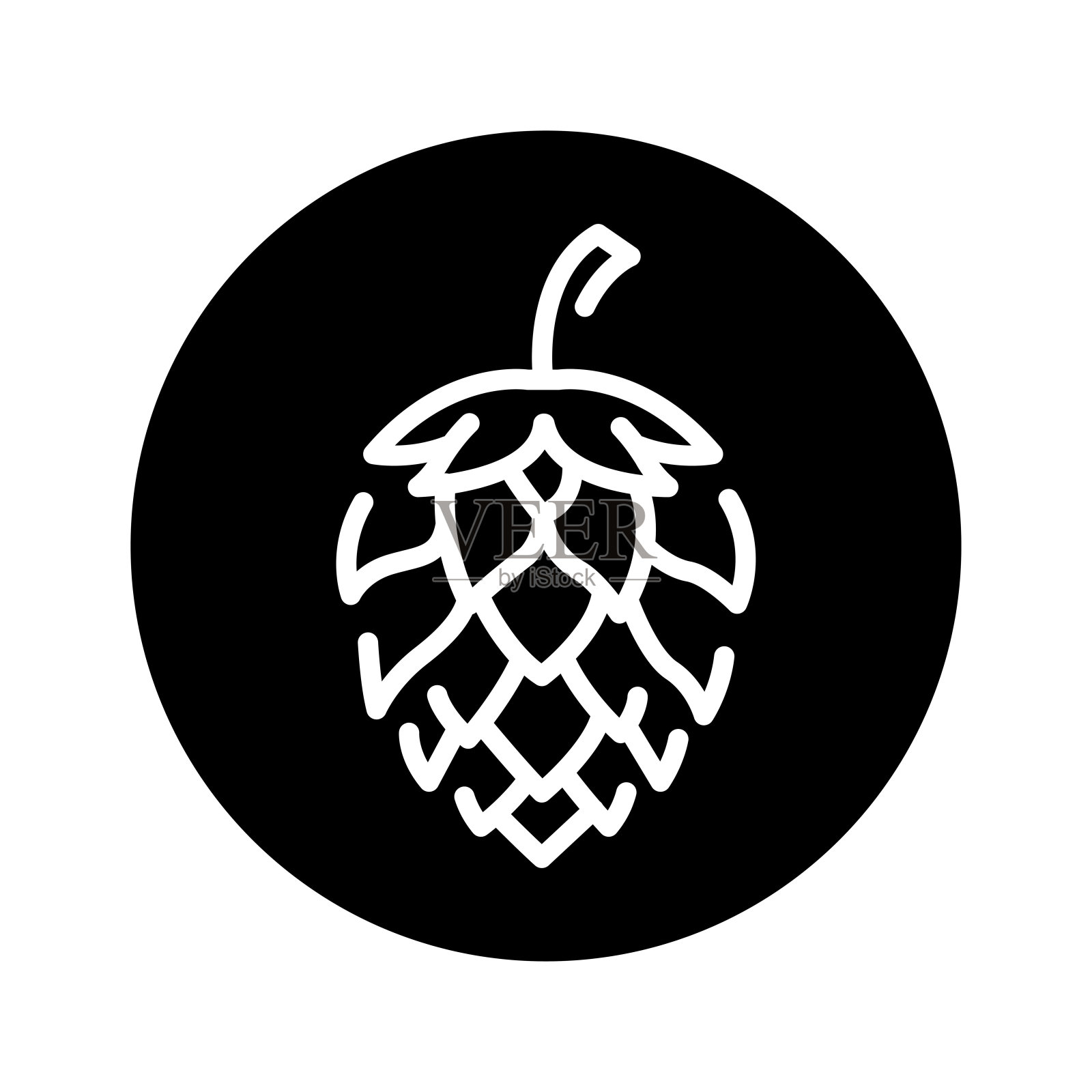 跳黑线图标。插画图片素材