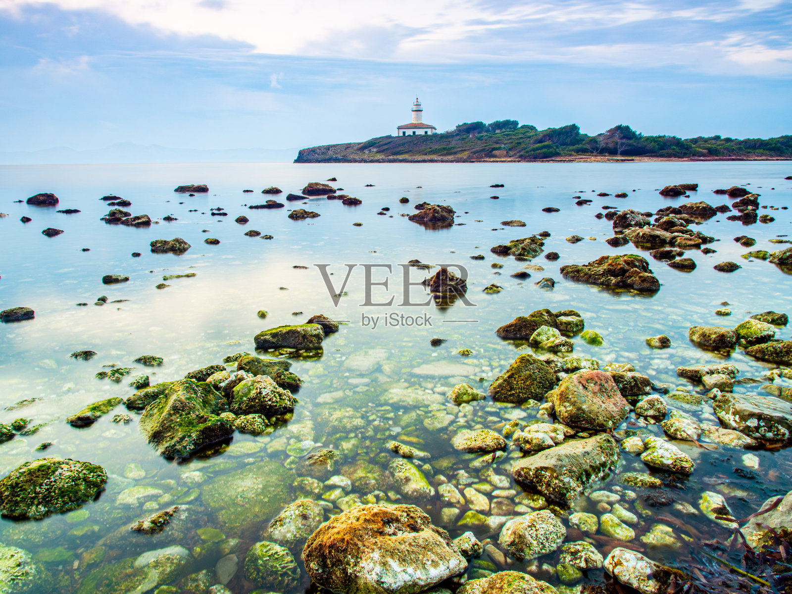 西班牙马略卡-巴利阿里群岛的日出照片摄影图片