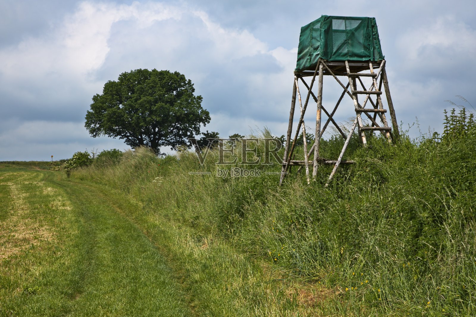 欧洲捷克共和国弗拉西姆升起的看台照片摄影图片