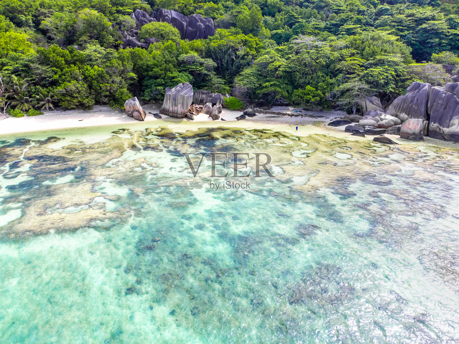 安斯银源海滩鸟瞰图照片摄影图片