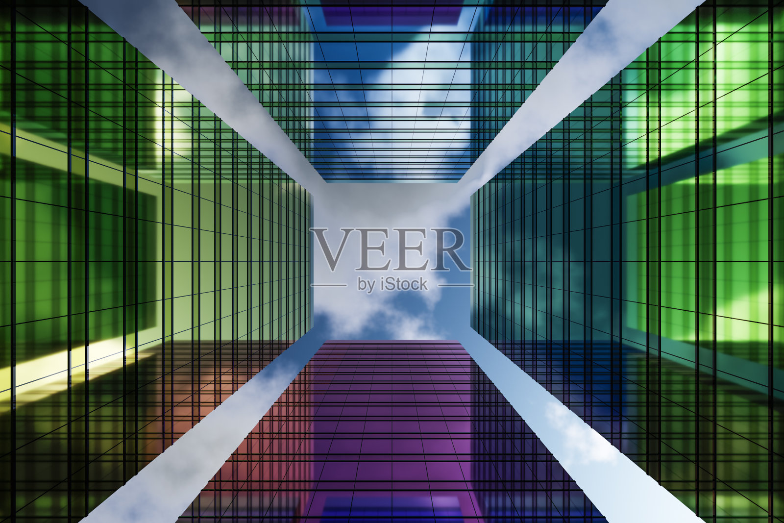 高层现代建筑照片摄影图片