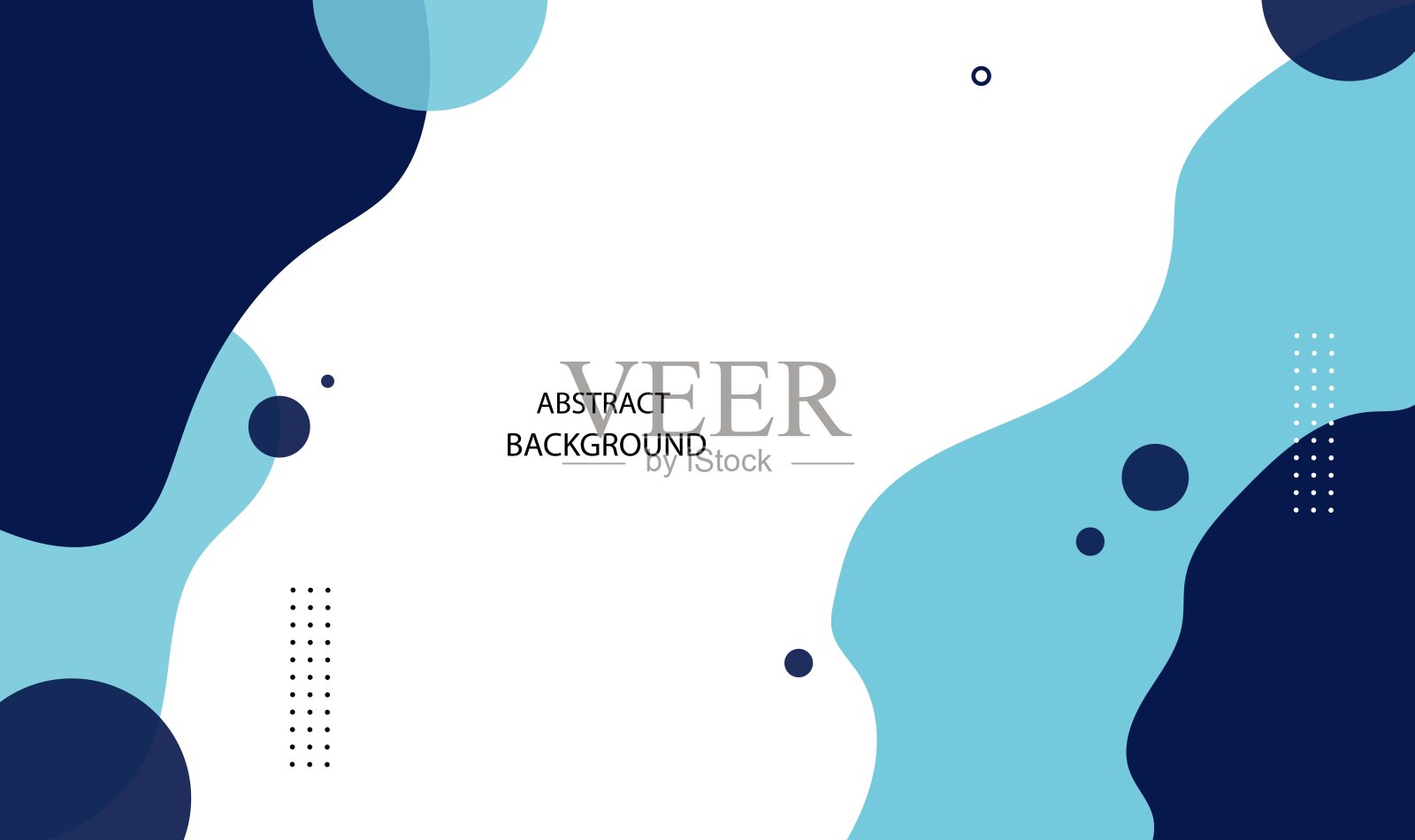 现代抽象波浪背景与矢量元素。插画图片素材