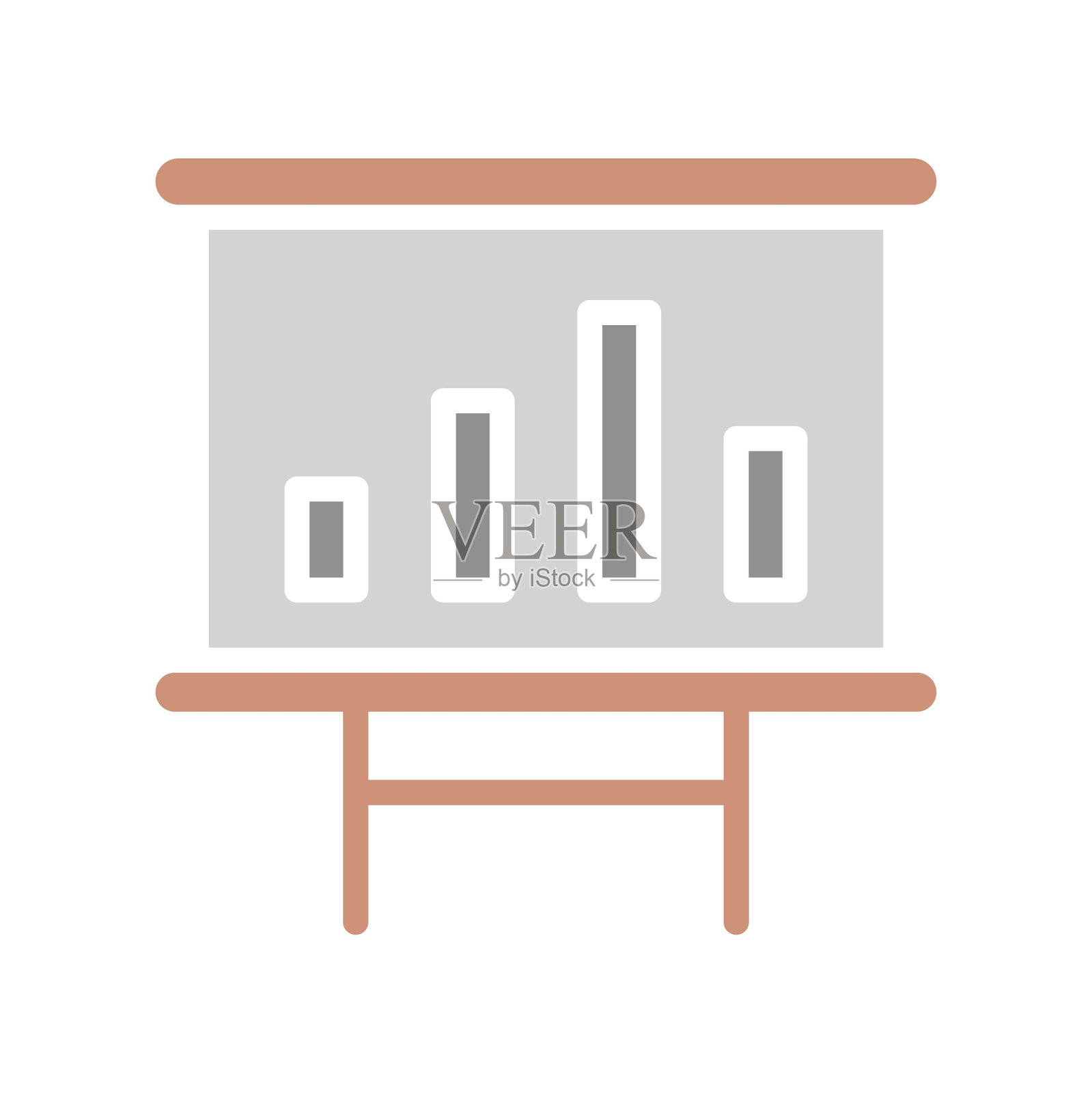 业务评估隔离矢量图标，可以很容易地修改或编辑插画图片素材