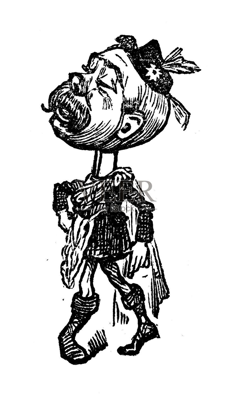 英国讽刺漫画插画图片素材