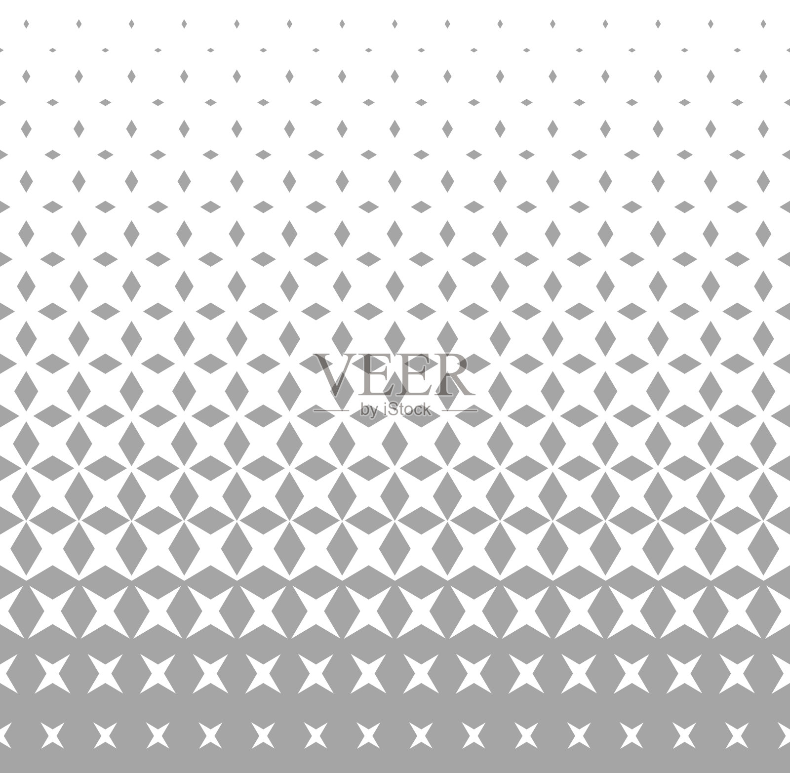 带有菱形和星形的半色调图案。抽象几何梯度背景。矢量插图。插画图片素材