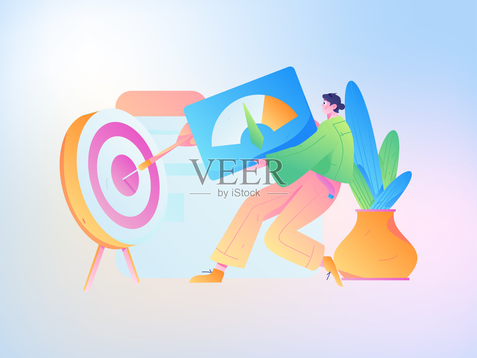 营销策划企业人物平面矢量概念操作手绘插图插画图片素材