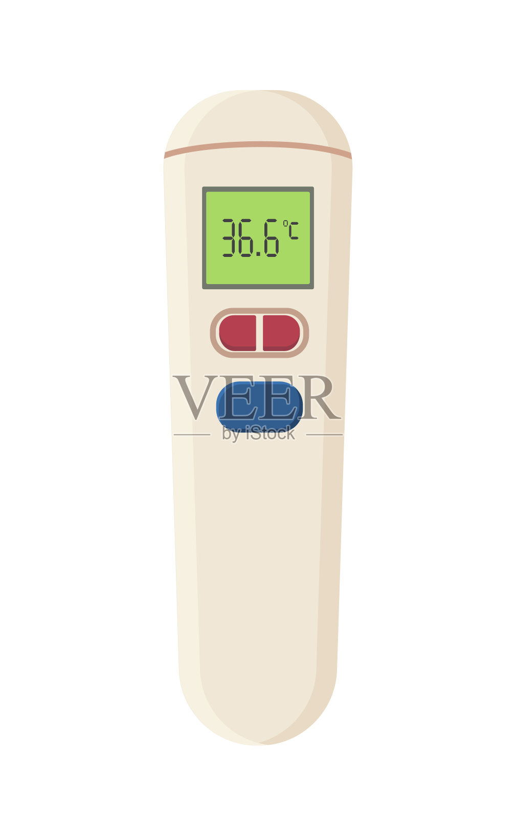 医用温度计矢量对象插画图片素材