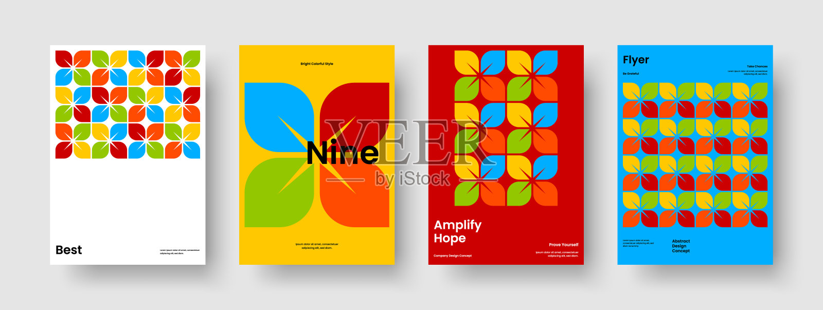 几何横幅设计。现代宣传册布局。抽象业务演示模板。背景。报告。海报。传单。书的封面。投资组合。目录。日报》。小册子。时事通讯。笔记本插画图片素材