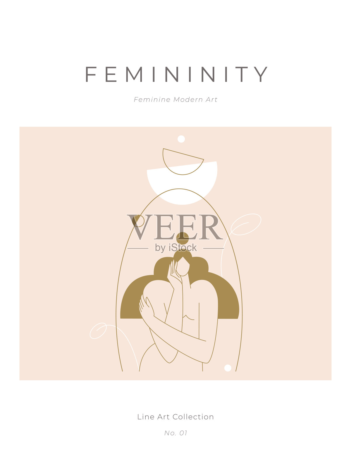 世纪中期的现代海报。抽象的女性身体，女性轮廓的女性潮流图形，波西米亚色彩设计。美，女性气质，当代概念印刷，墙壁装饰。矢量图插画图片素材